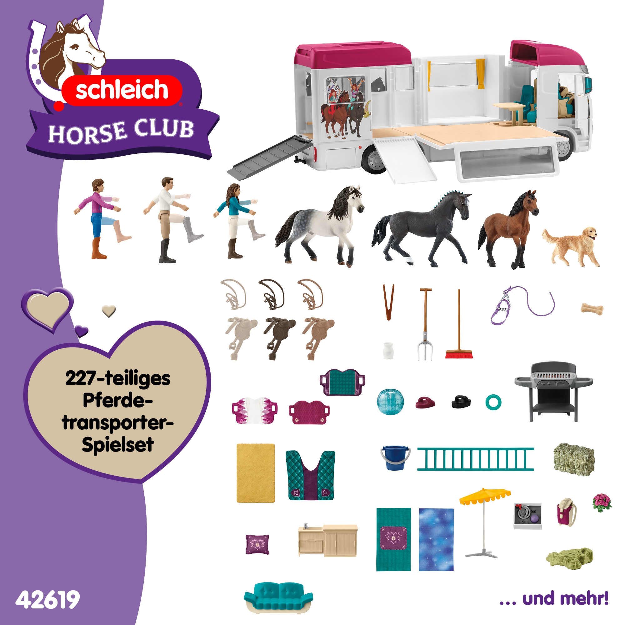 Schleich® Spielwelt »HORSE CLUB, Pferdetransporter (42619)« Made in Europe