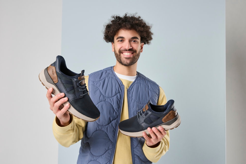 Rieker Baskets slip-on »Ready2GO«  chaussure à enfiler, chaussure basse, sneaker de loisirs avec élastique pour un bon maintien