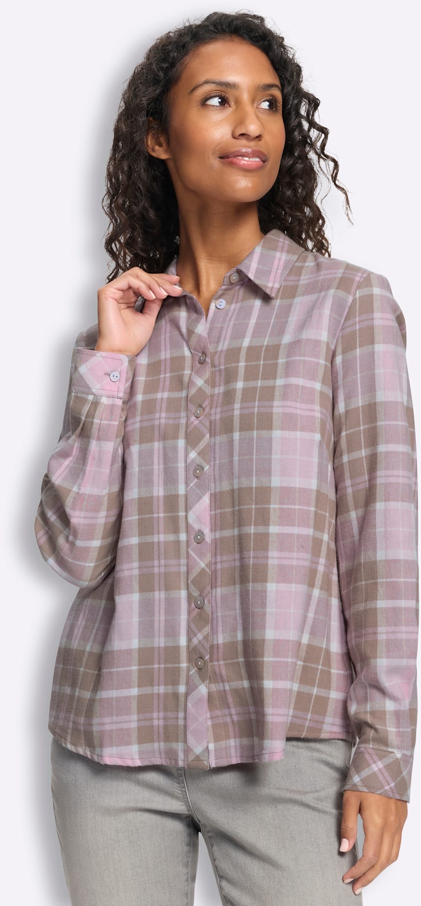 heine Blouse à carreaux