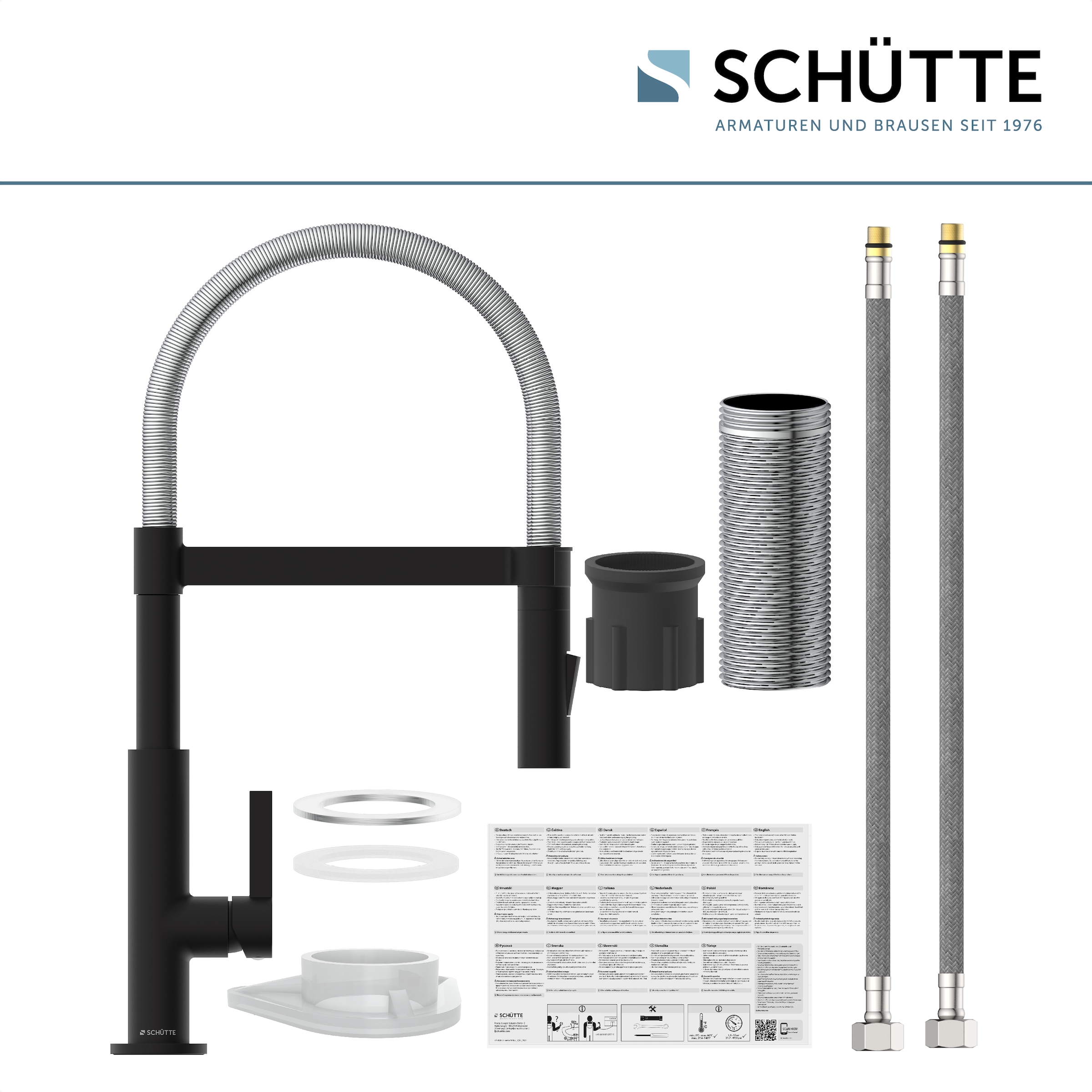 Schütte Robinet d'évier »MIAMI« energiesparende Cold-Start-Funkt., 360° schwenkbar, 2-fach verstellbar