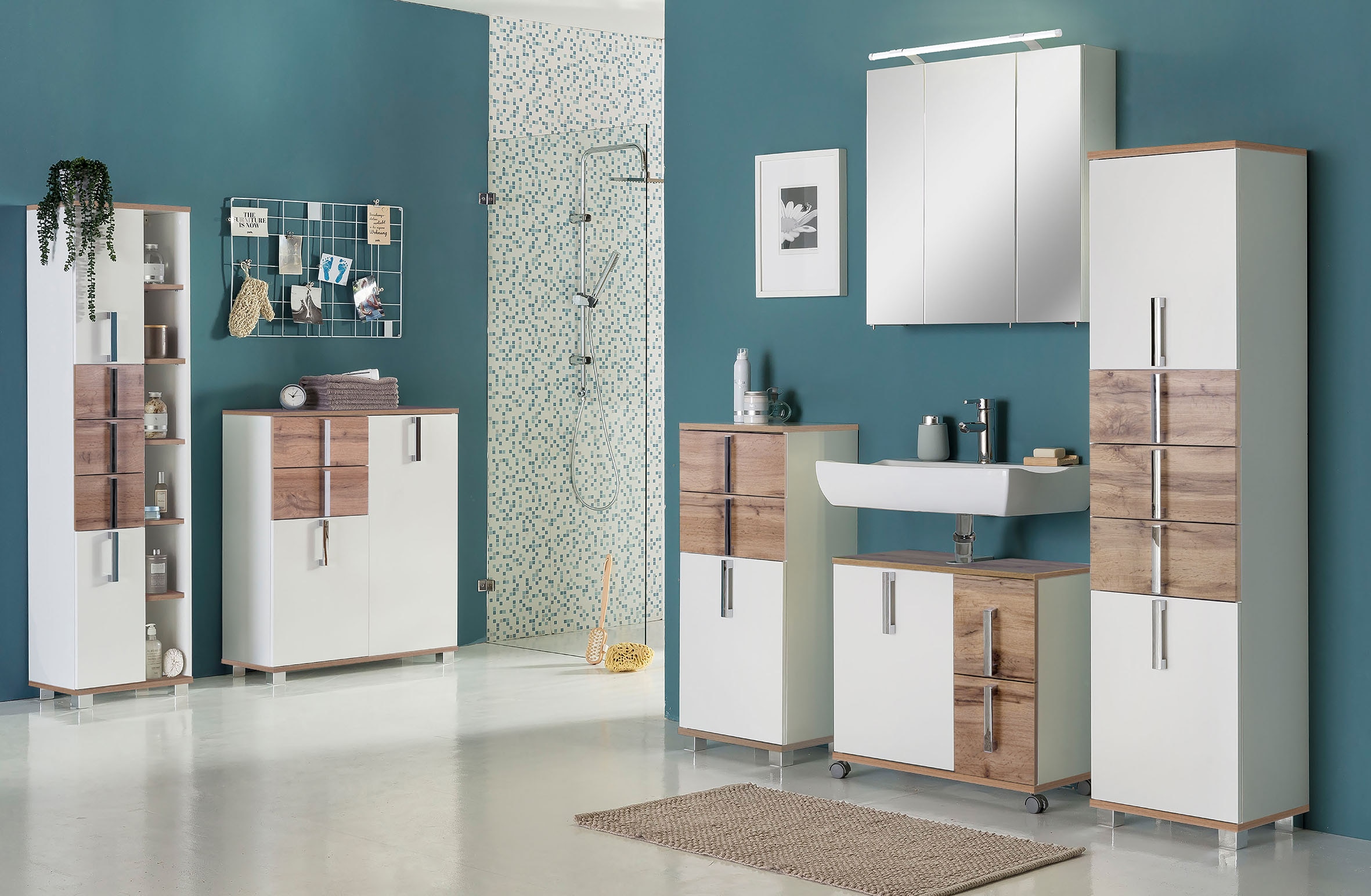 Schildmeyer Unterschrank »Kampen made in Germany« Breite 40 cm, mit Metallgriffen, Tür mit Soft-Close-Funktion