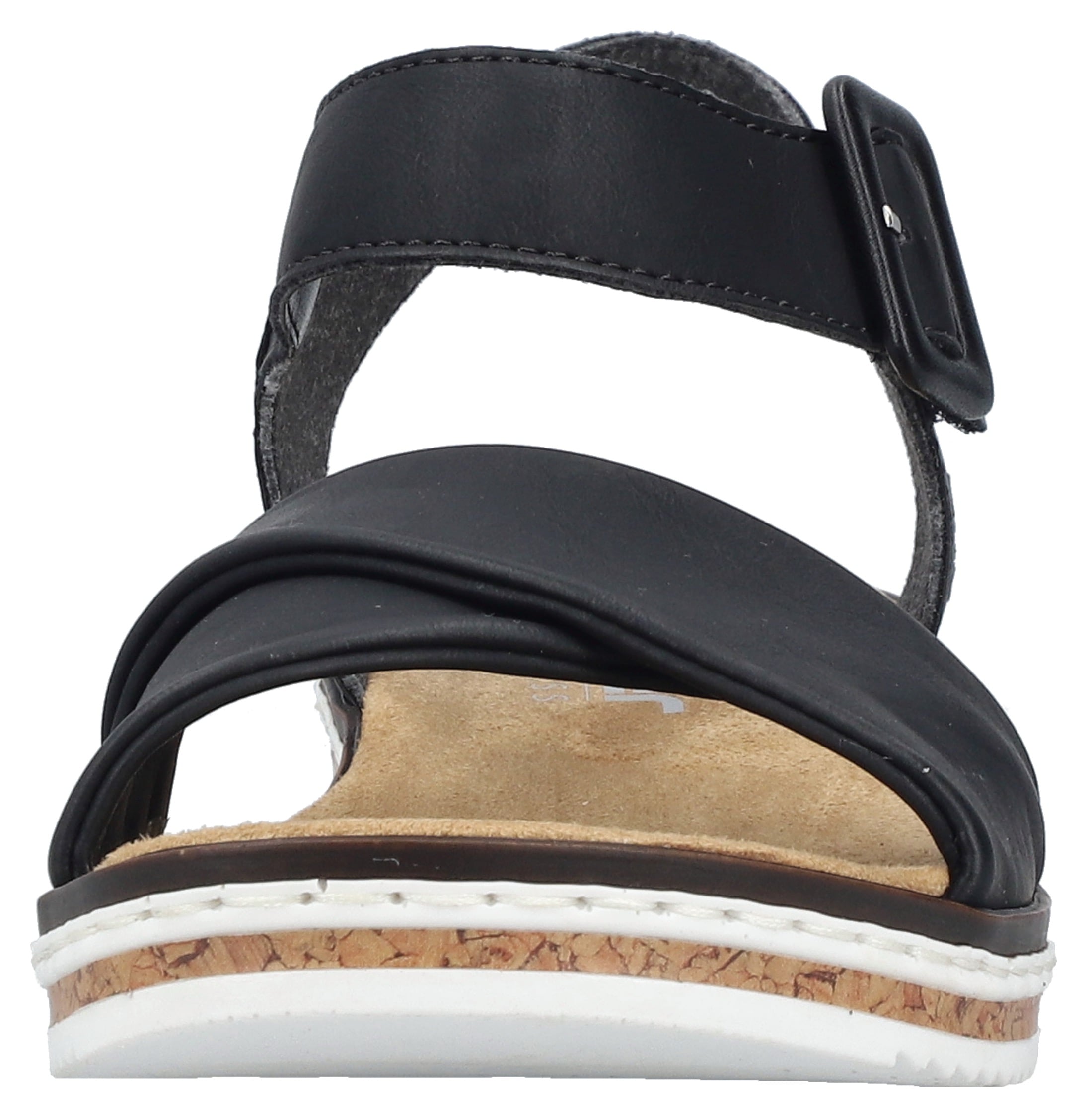 Rieker Sandalette  Keilsandale, Sommerschuh, Urlaubsschuh mit Klettriemchen