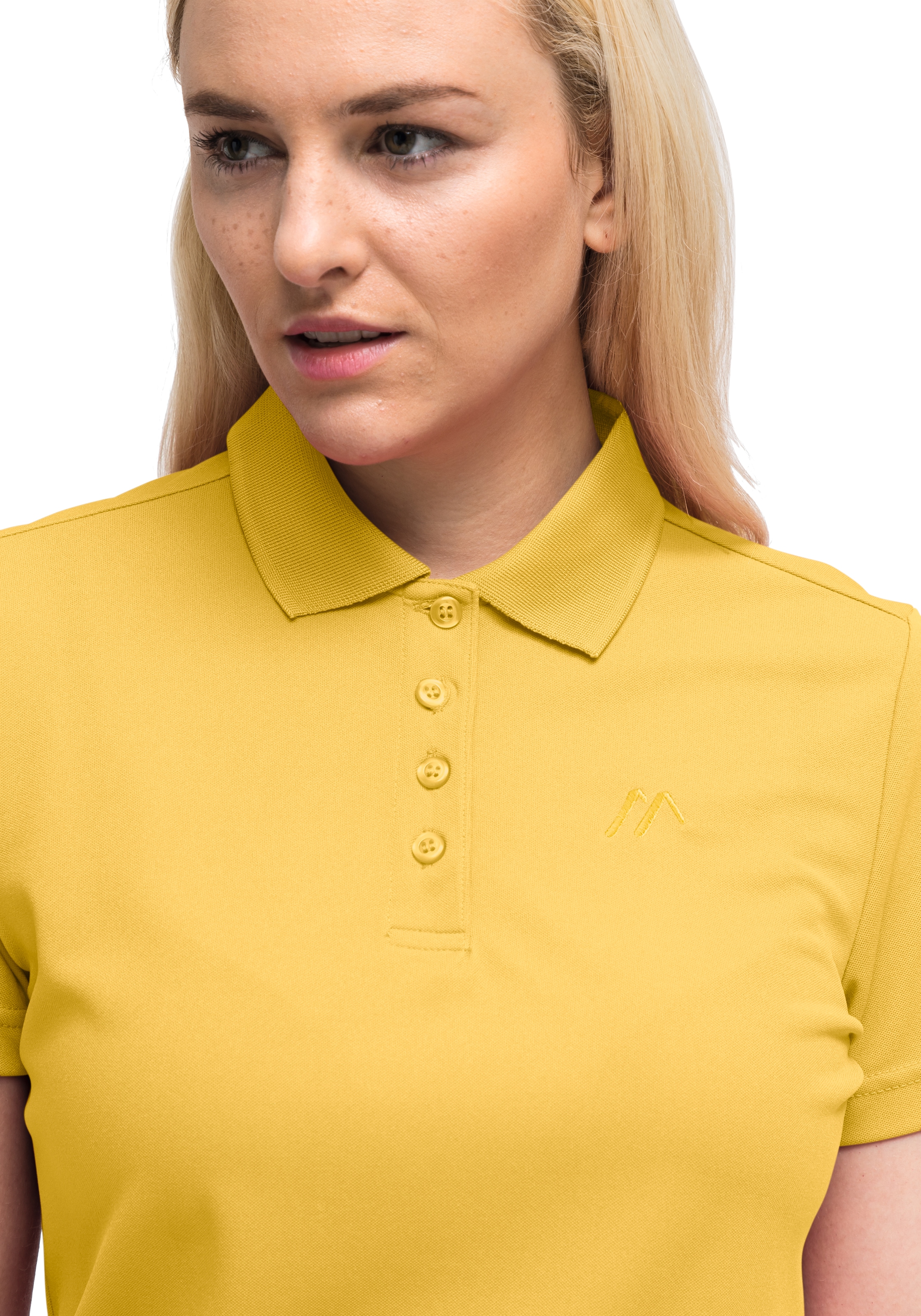 Maier Sports Polo »Ulrike« Damen Polo kurzarm, leichtes Shirt, Funktionsshirt mit Kragen, Reg Fit