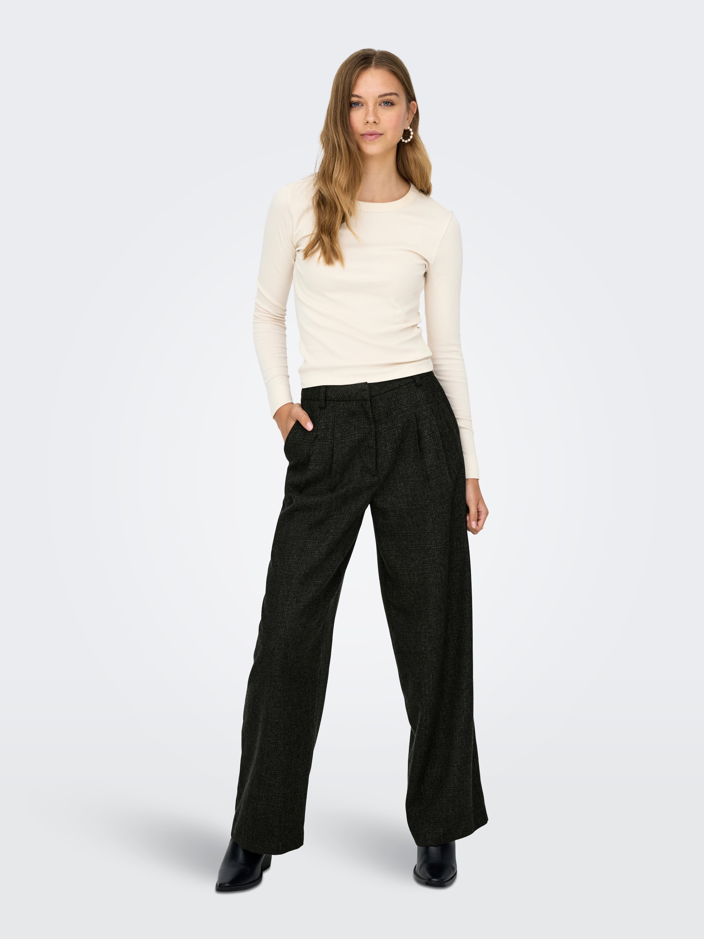 JDY Pantalon de costume »JDYCHARLY HW WIDE PANT TLR NOOS«