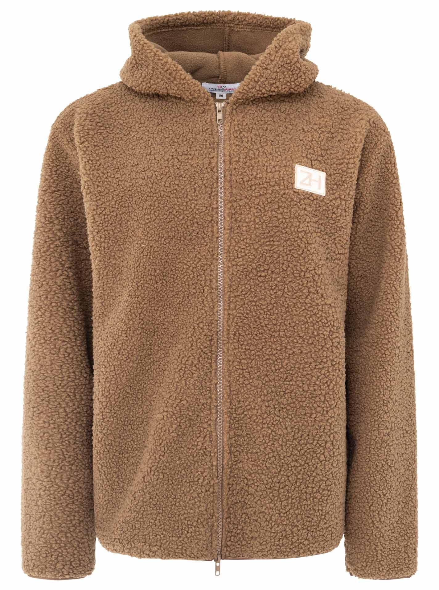 Zwillingsherz Sweat à capuche »"Hoody Zip"« fermeture éclair intégrale, capuche, grand logo à l'arrière