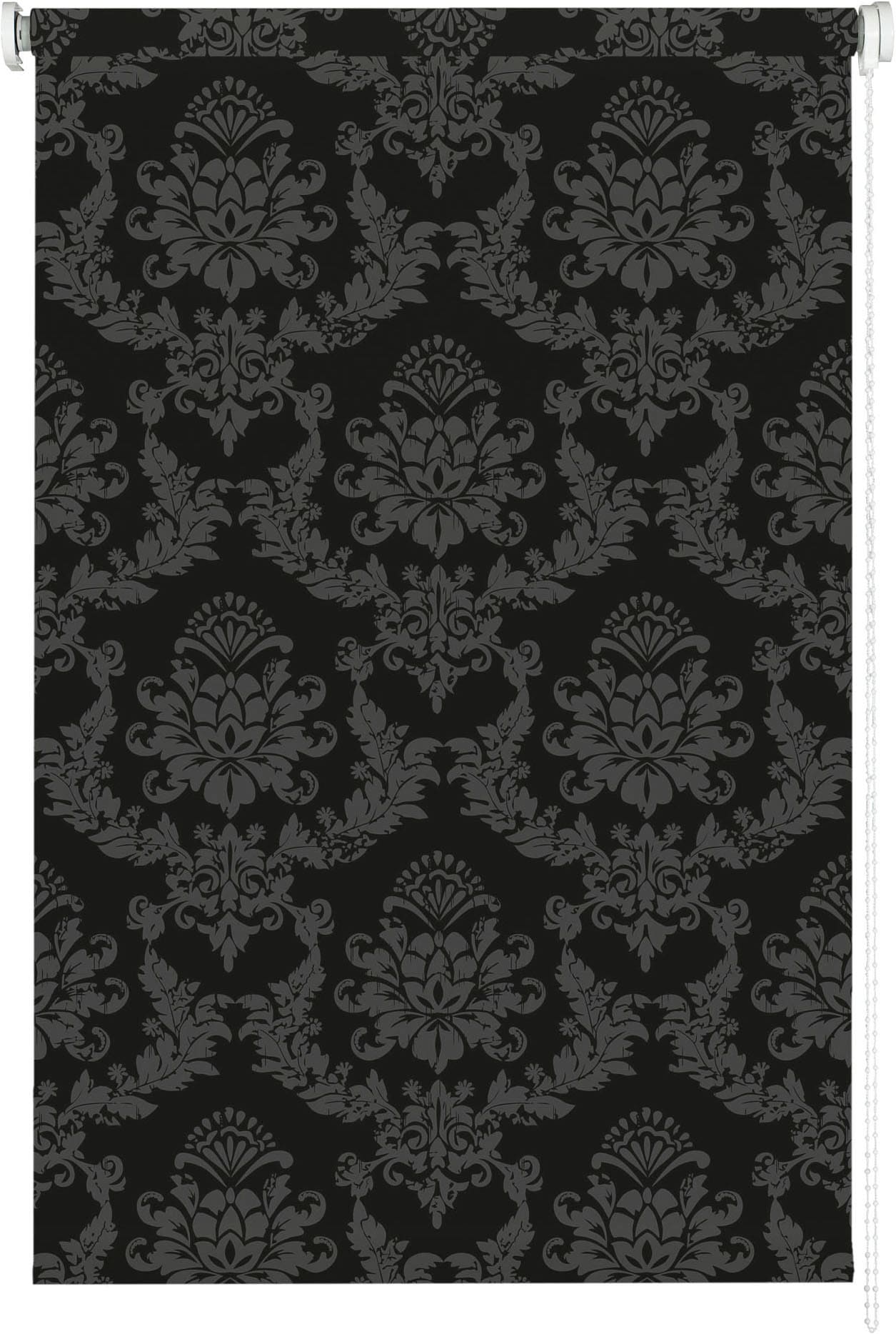 Liedeco Store à tirage latéral »Seitenzugrollo Design Ornament« Transparent protection visuelle avec perçage suspendu librement Translucide avec protection visuelle, montage flexible