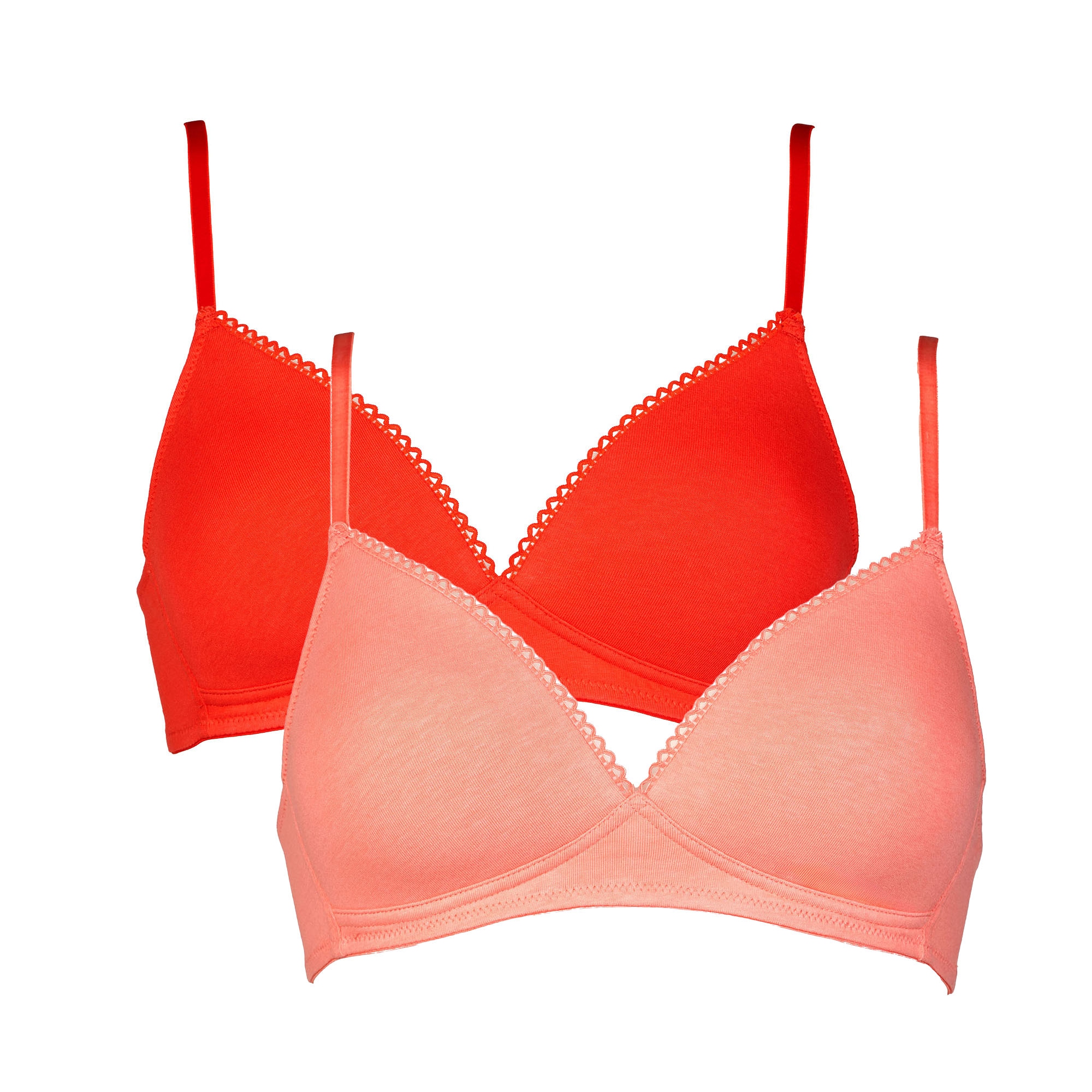 My Basic Soutien-gorge sans armatures finitions plates, rembourré, sans armature, basique, mélange de coton