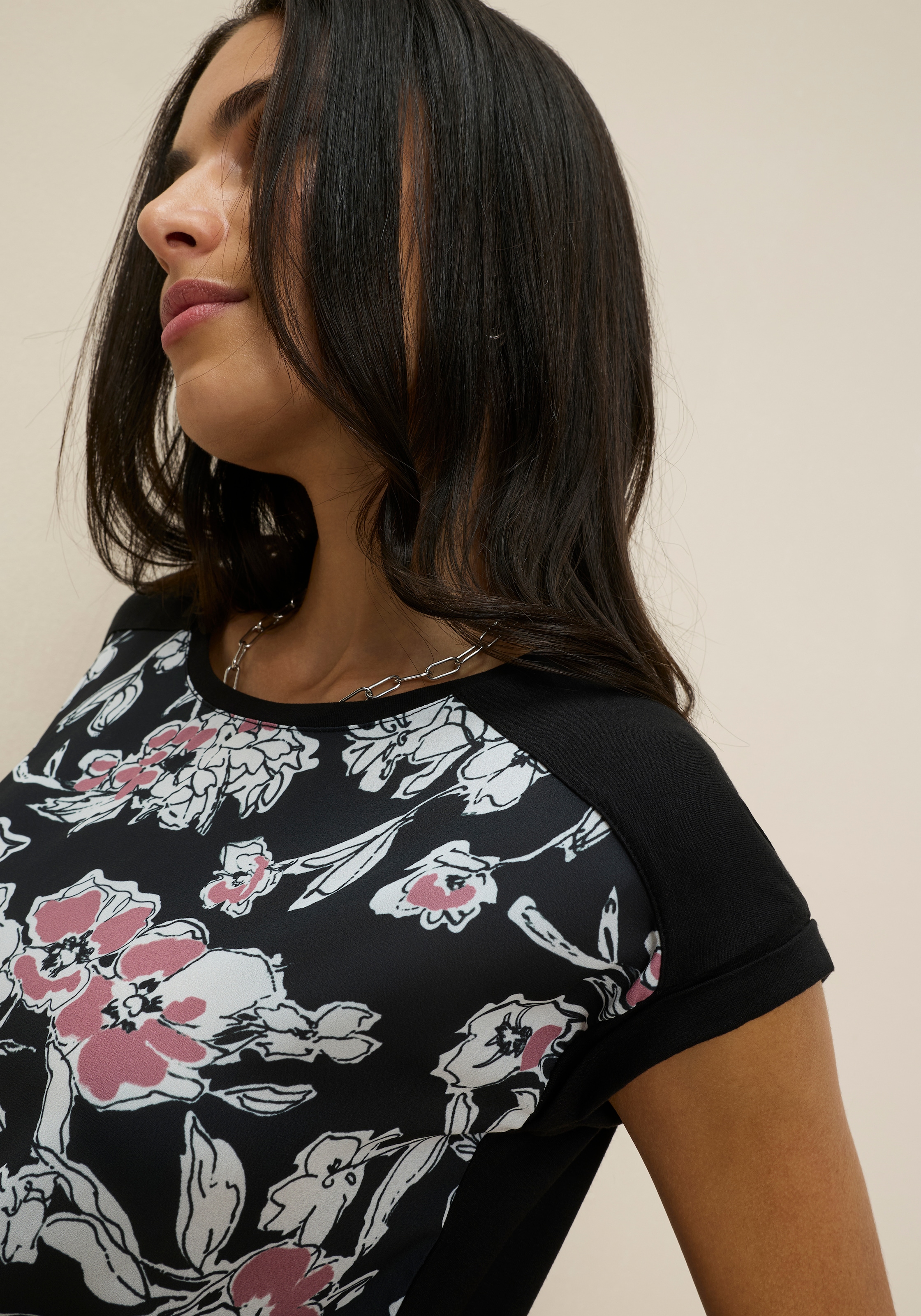 Tamaris Chemisier à chemise in lockerer Form mit Print