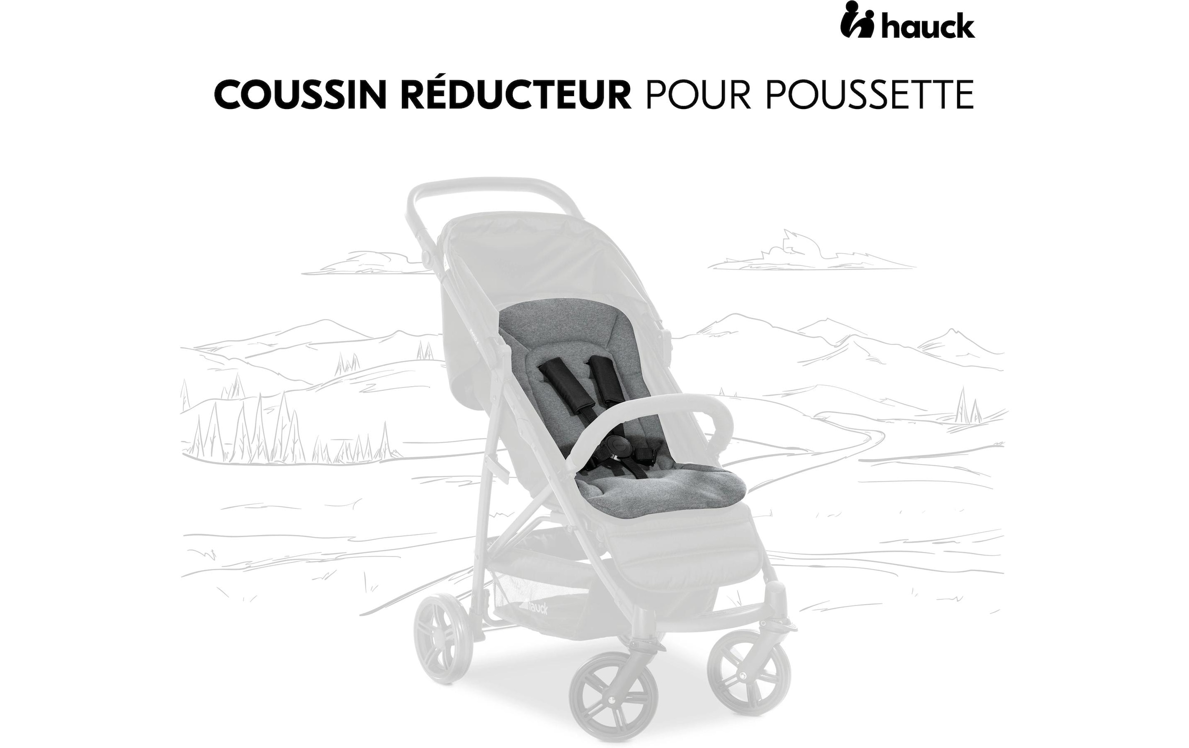 Hauck Housse de siège pour enfant »Seat Liner, Flowers Rose« également adapté aux poussettes