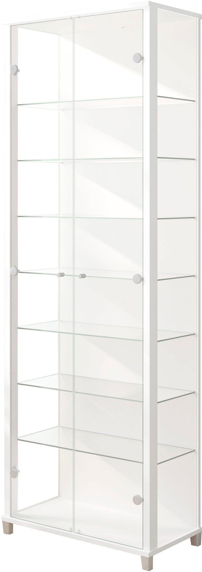 fif möbel Vitrines »Optima« Standvitrine, 2 Glastüren, 7 Böden, vielseitig, perfekt für Sammler
