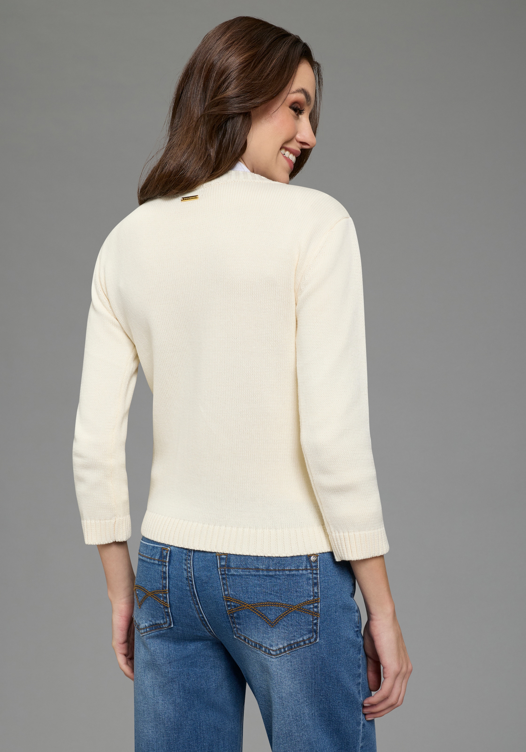 Bruno Banani Cardigan mit modischen Knöpfen im klassischen Look