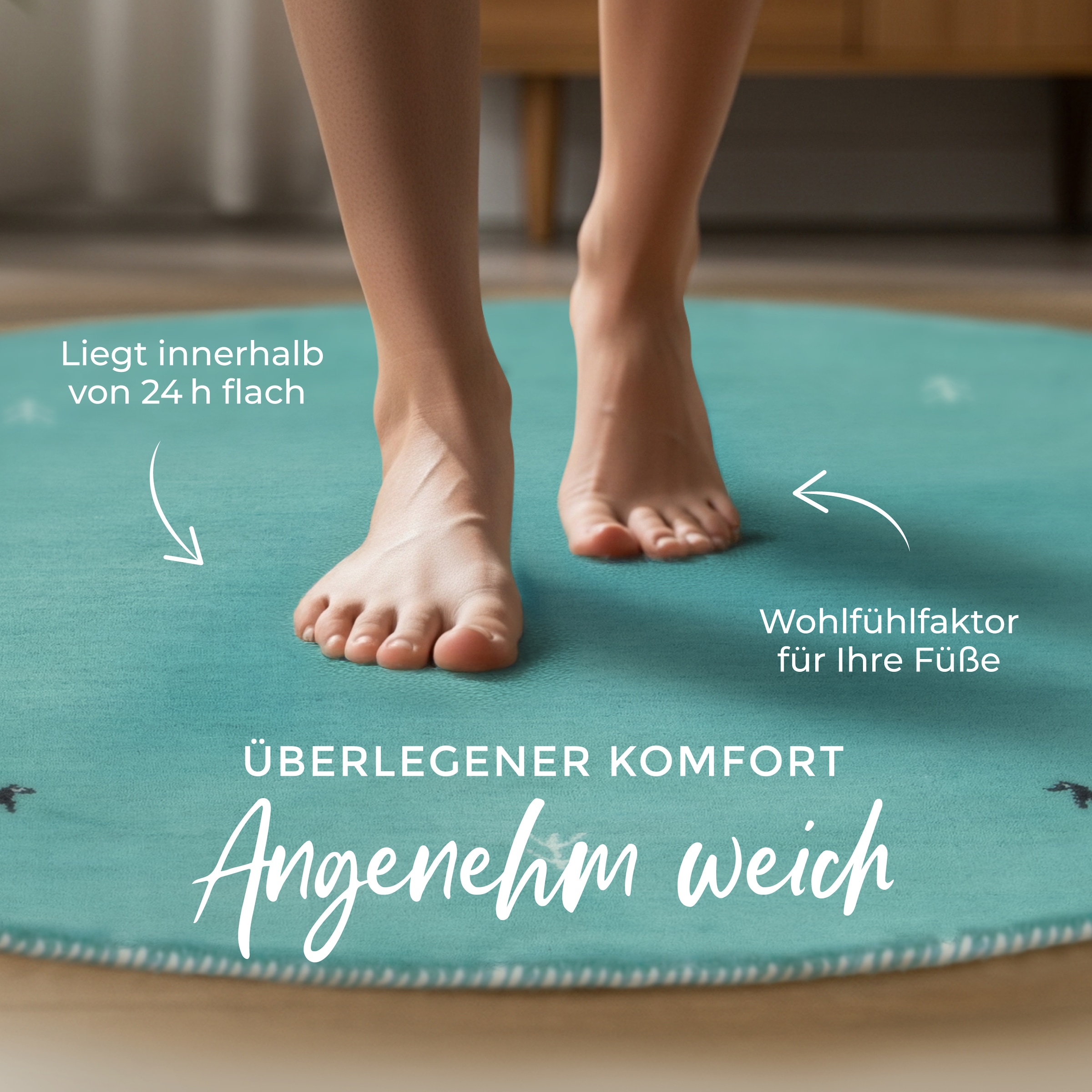 carpetfine Wollteppich »Gabbeh Uni« rund 15 mm Höhe reine Wolle handgewebt, Gabbeh Tiermotiv warmes Raumklima viele Grössen