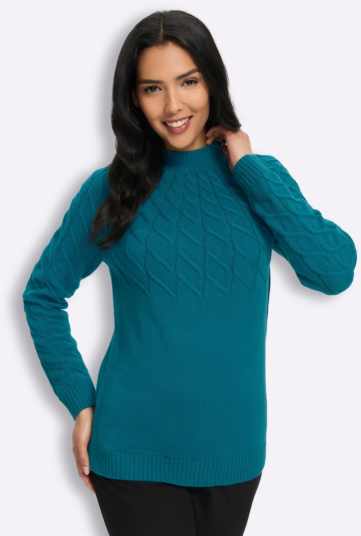 Classic Basics Pull à col montant »Langarm-Pullover«