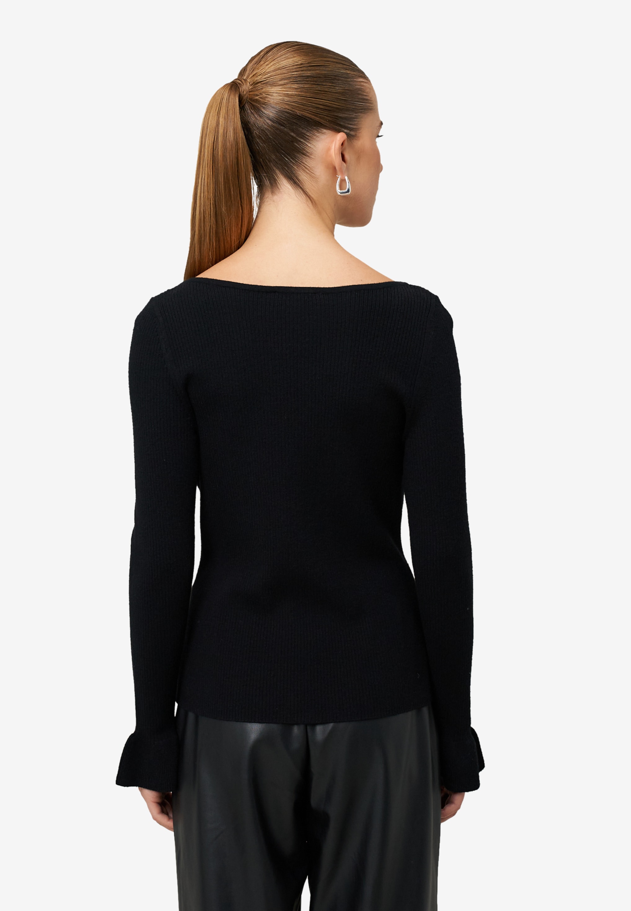 Zero Pull en tricot avec encolure bateau et manches tulipes