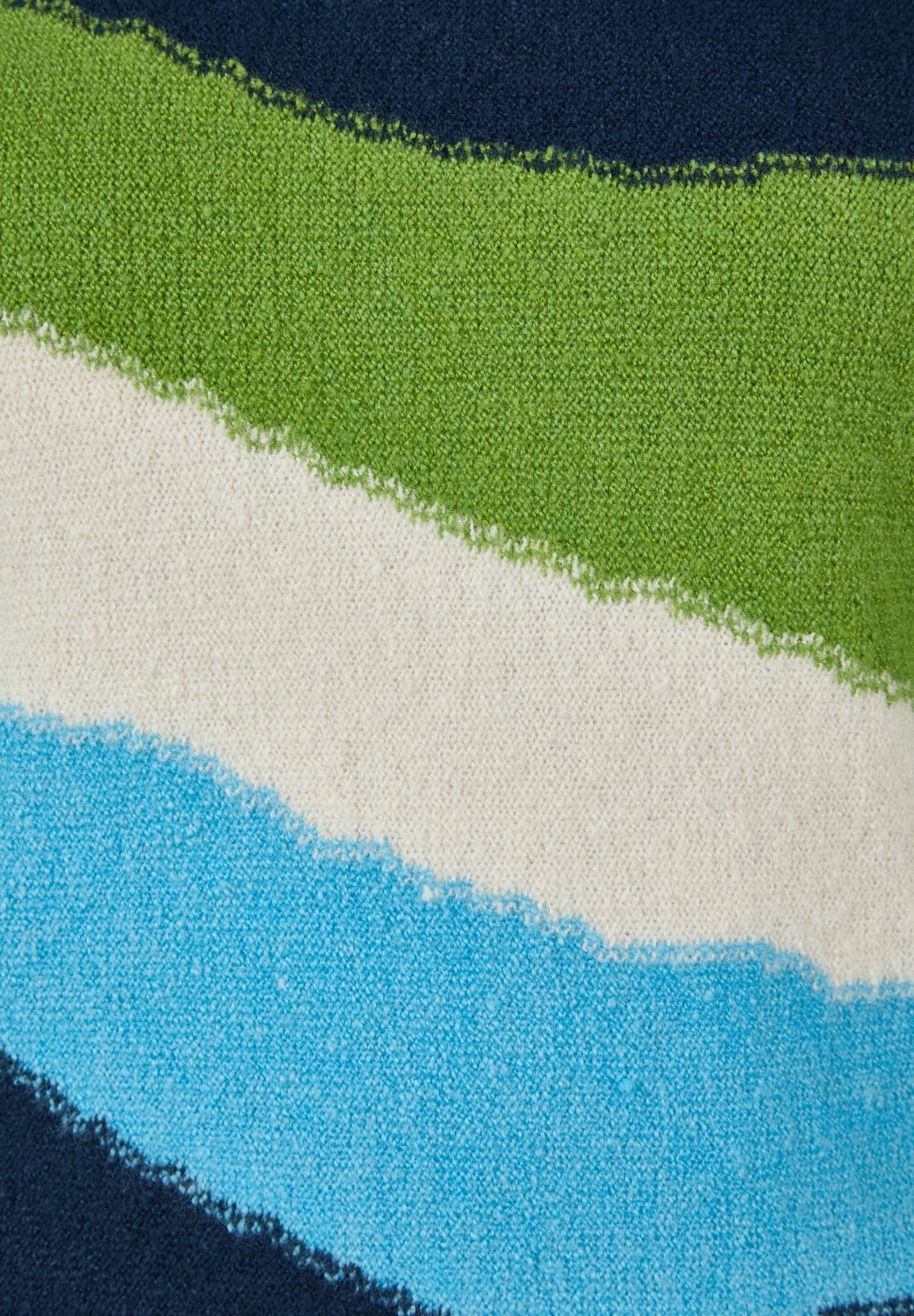 Rabe Pull en tricot im Colorblocking-Look - gestreift