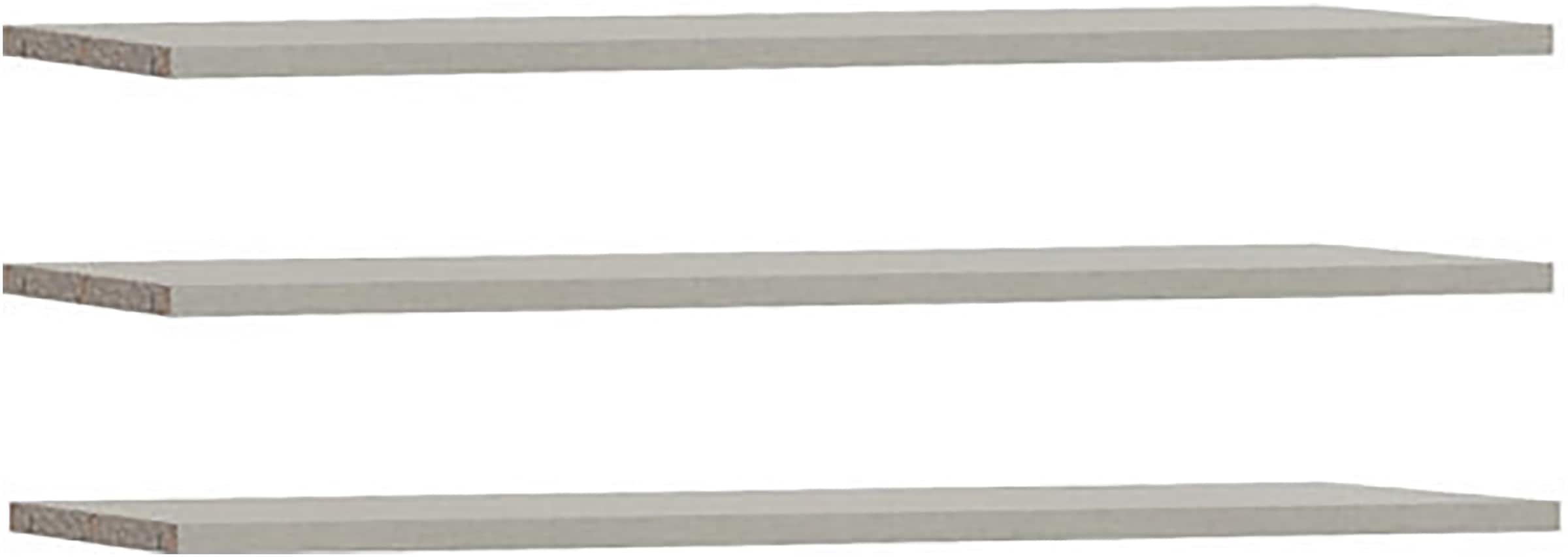 FORTE Tablette de rangement étagères 2,2 cm d’épaisseur, commandables en option, lot de 3