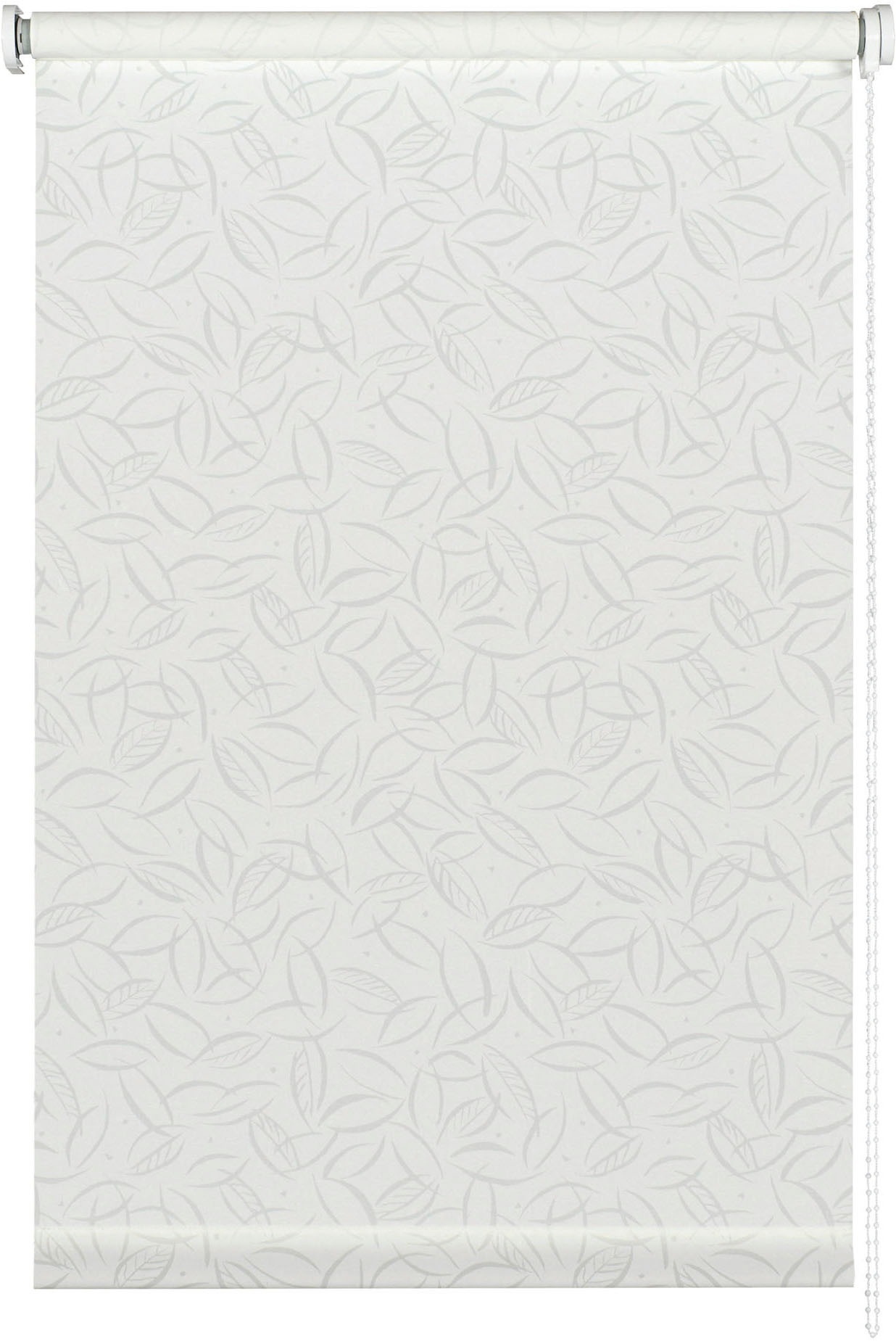 Liedeco Store à tirage latéral »Seitenzugrollo Design Blätter« Transparent Avec perçage / sans perçage suspendu librement Translucide avec protection visuelle, montage flexible