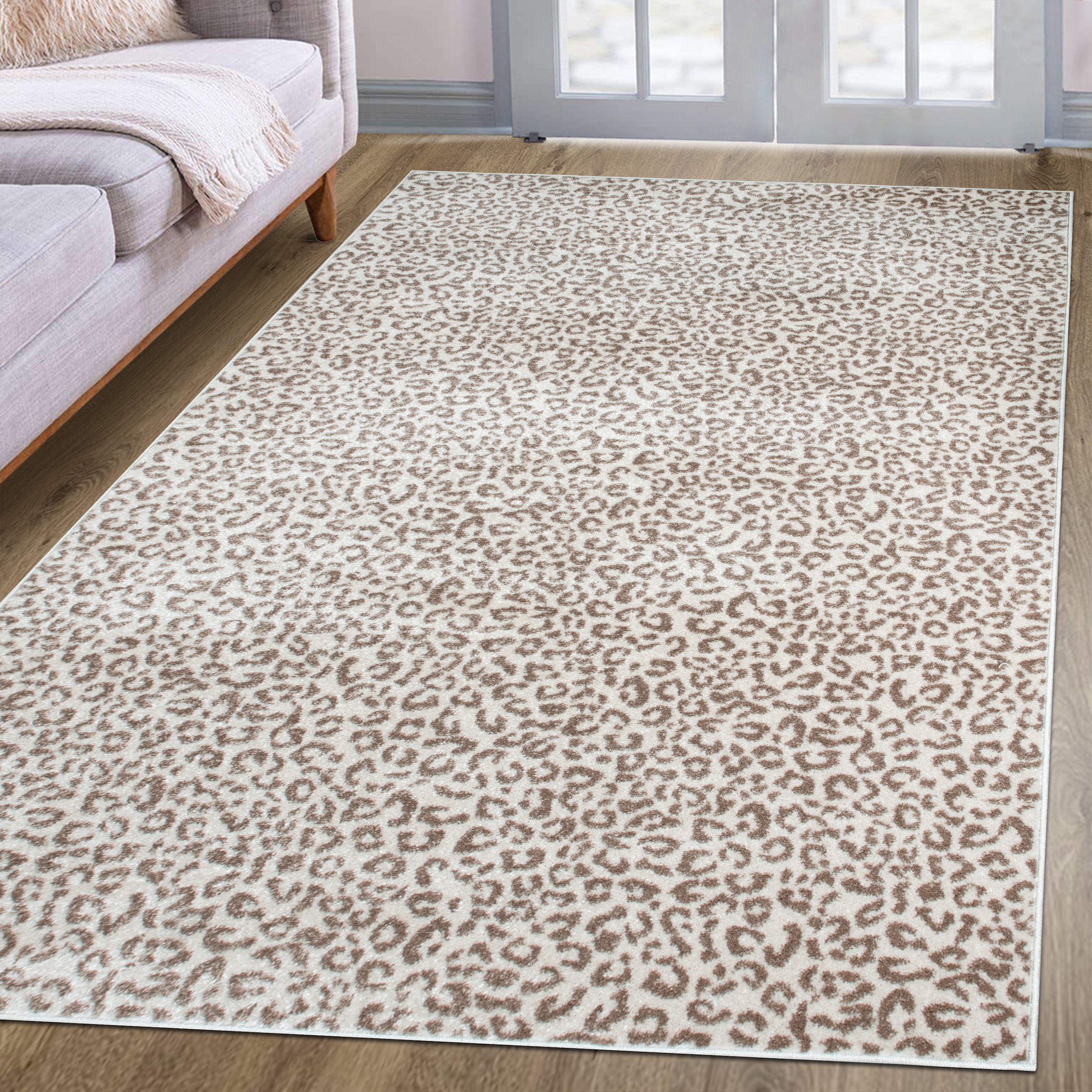 GOODproduct Teppich »Fynna, Leoparden-Muster, Animalprint« rechteckig 9 mm Höhe besonders weicher Flor, Wohnzimmer, Schlafzimmer, Esszimmer, Leo