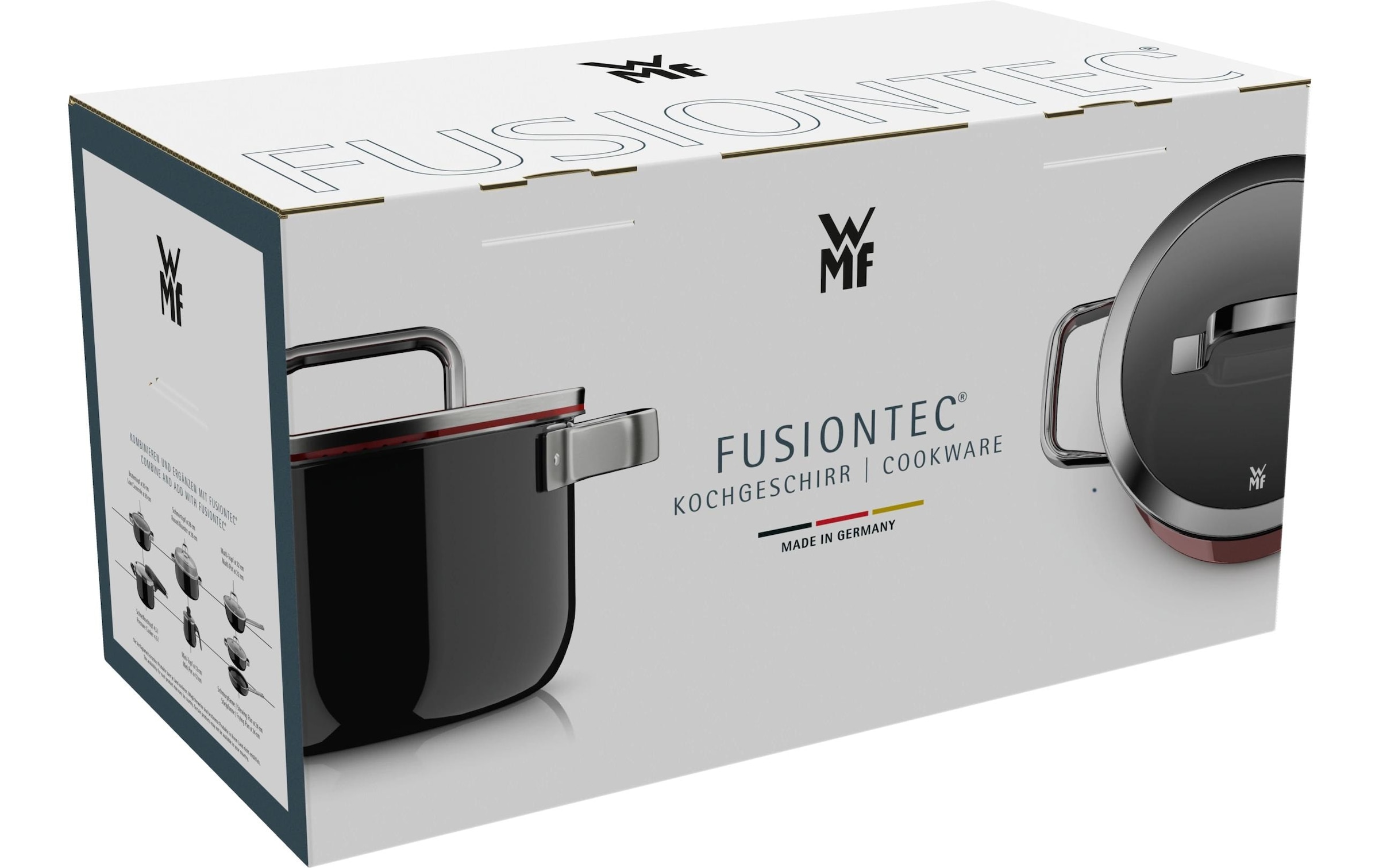 WMF Set de casseroles »Fusiontec Mineral Pro« Ensemble, 7 tlg. Acier inoxydable | Verre