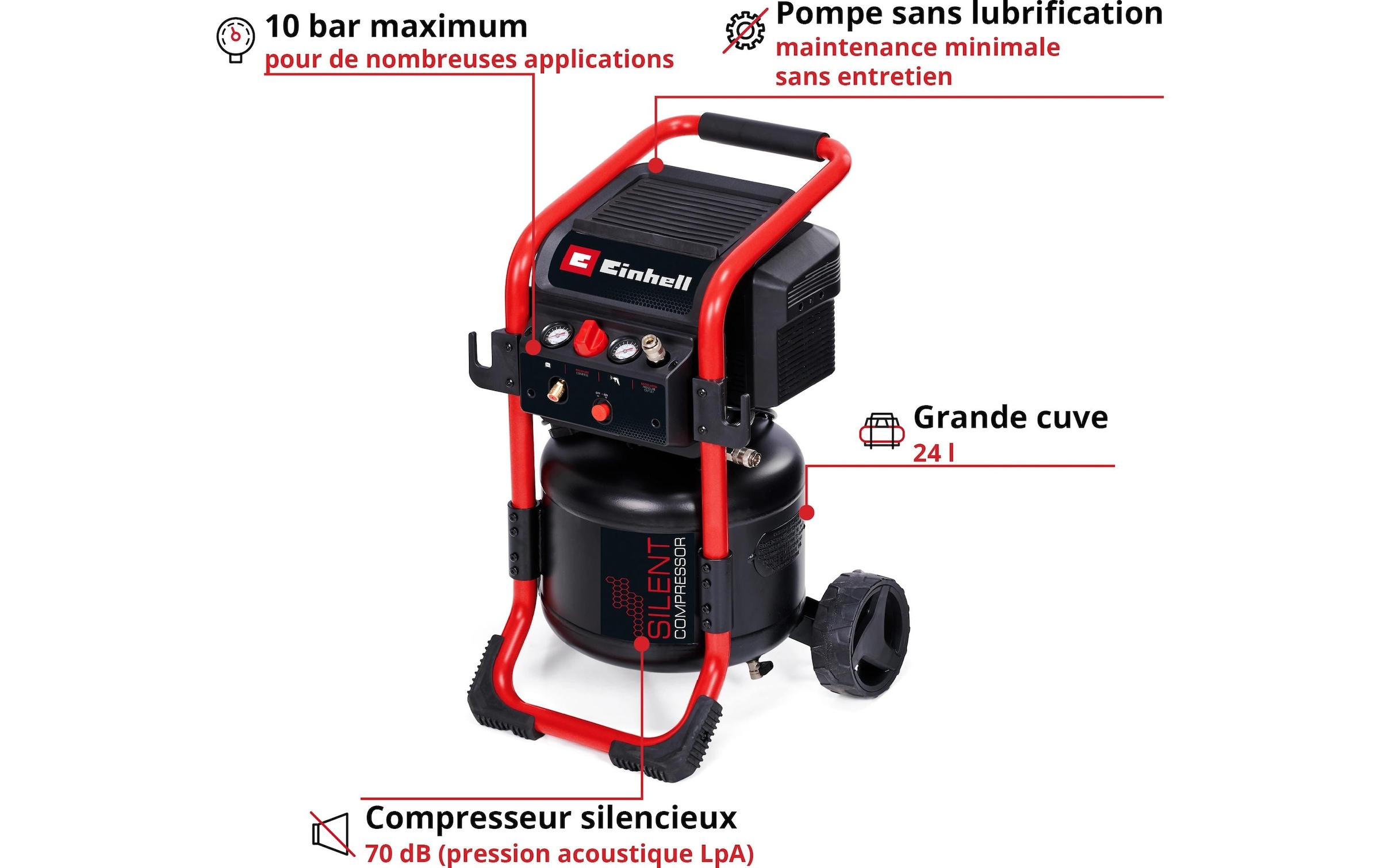 Einhell Kompressor »TE-AC 240/24 Silent«