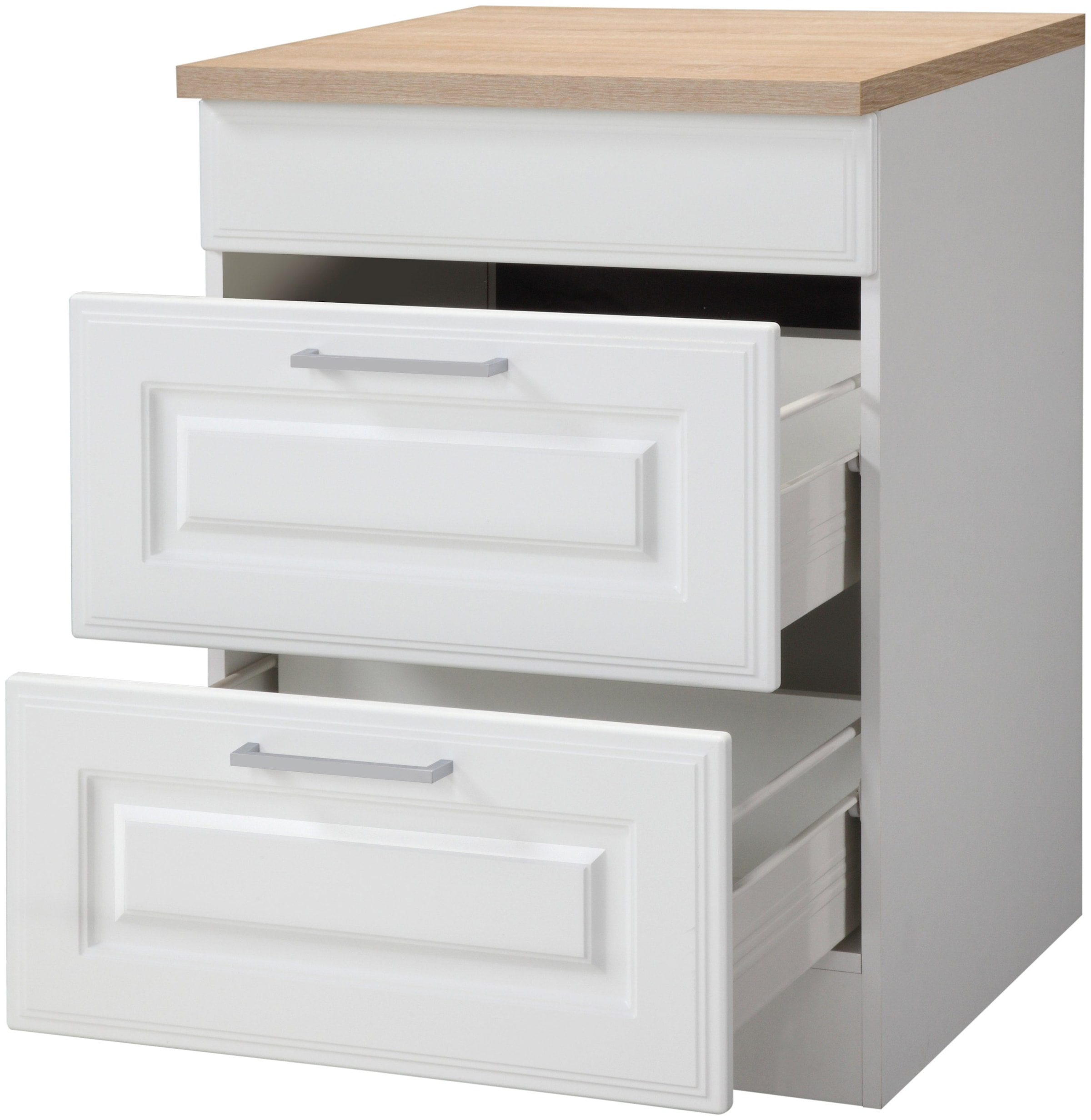 KOCHSTATION Armoire d'encastrement pour table de cuisson »KS-Stockholm« façades MDF de haute qualité