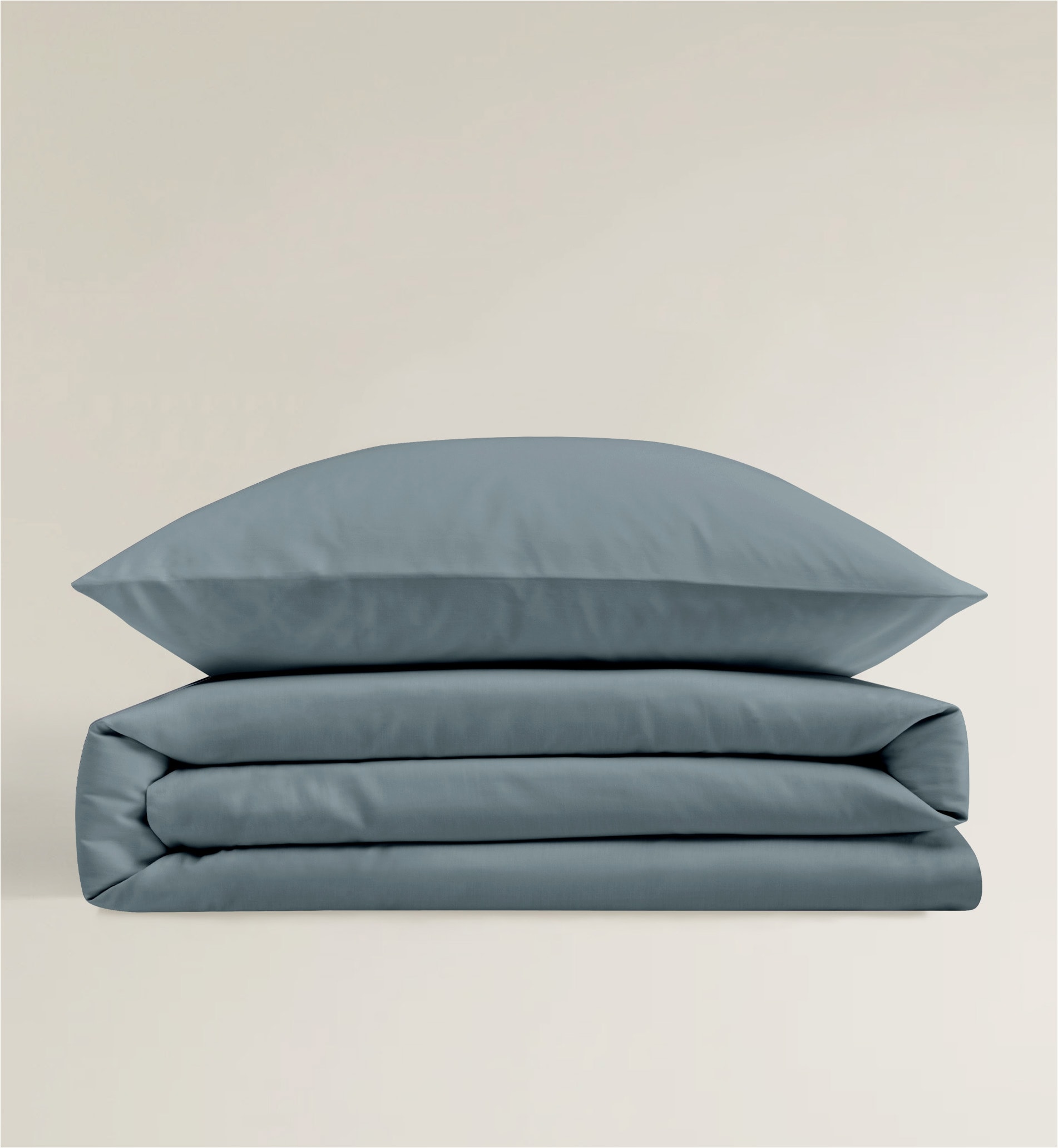 BIERBAUM Linge de lit »Elegant uni« 2 cuis Mako-Satin, 100 % Baumwolle, Uni, pflegeleicht