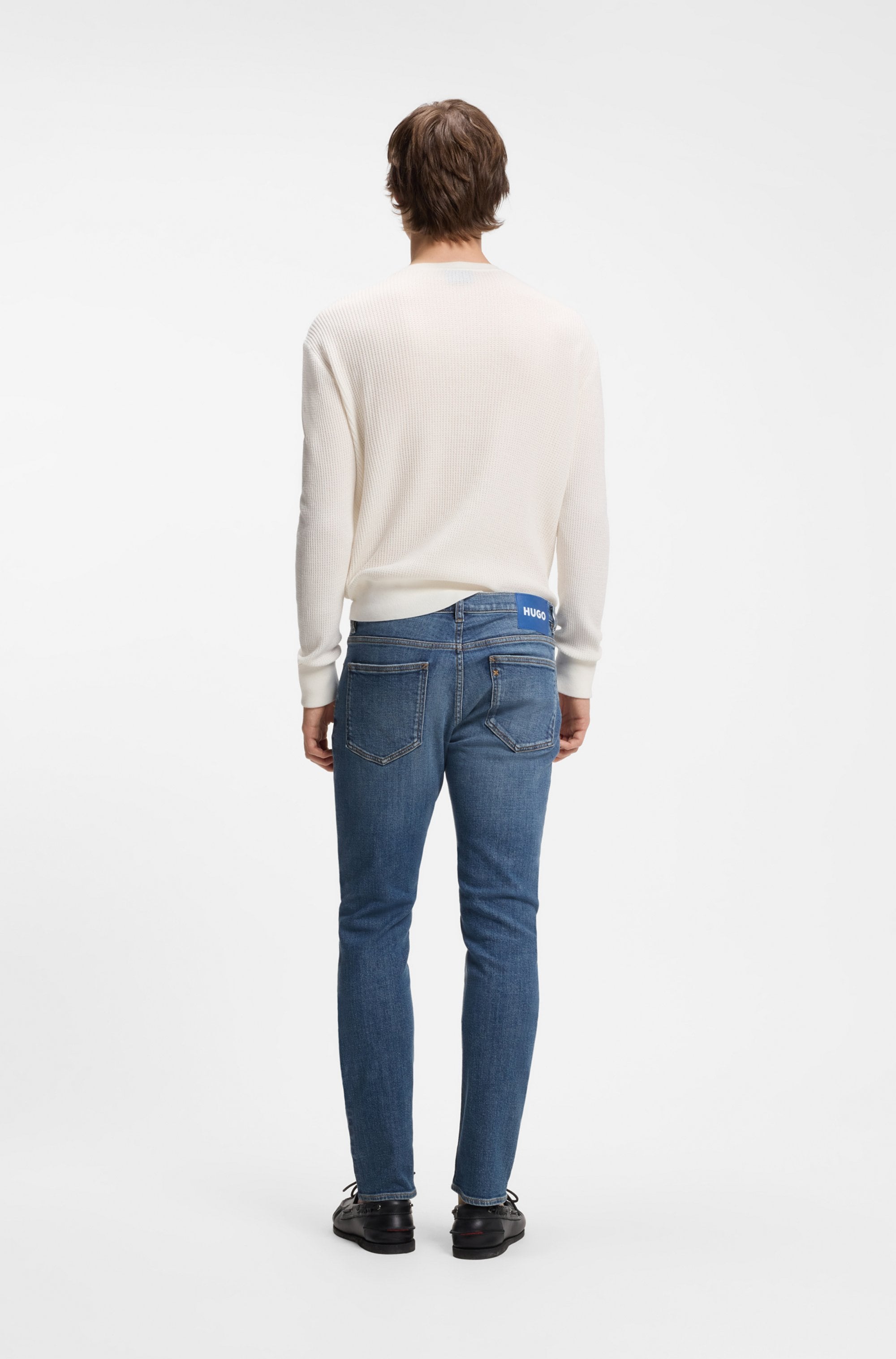 HUGO Jeans à 5 poches »Zane« Extra-Slim Fit, Baumwoll-Stretch, stone washed