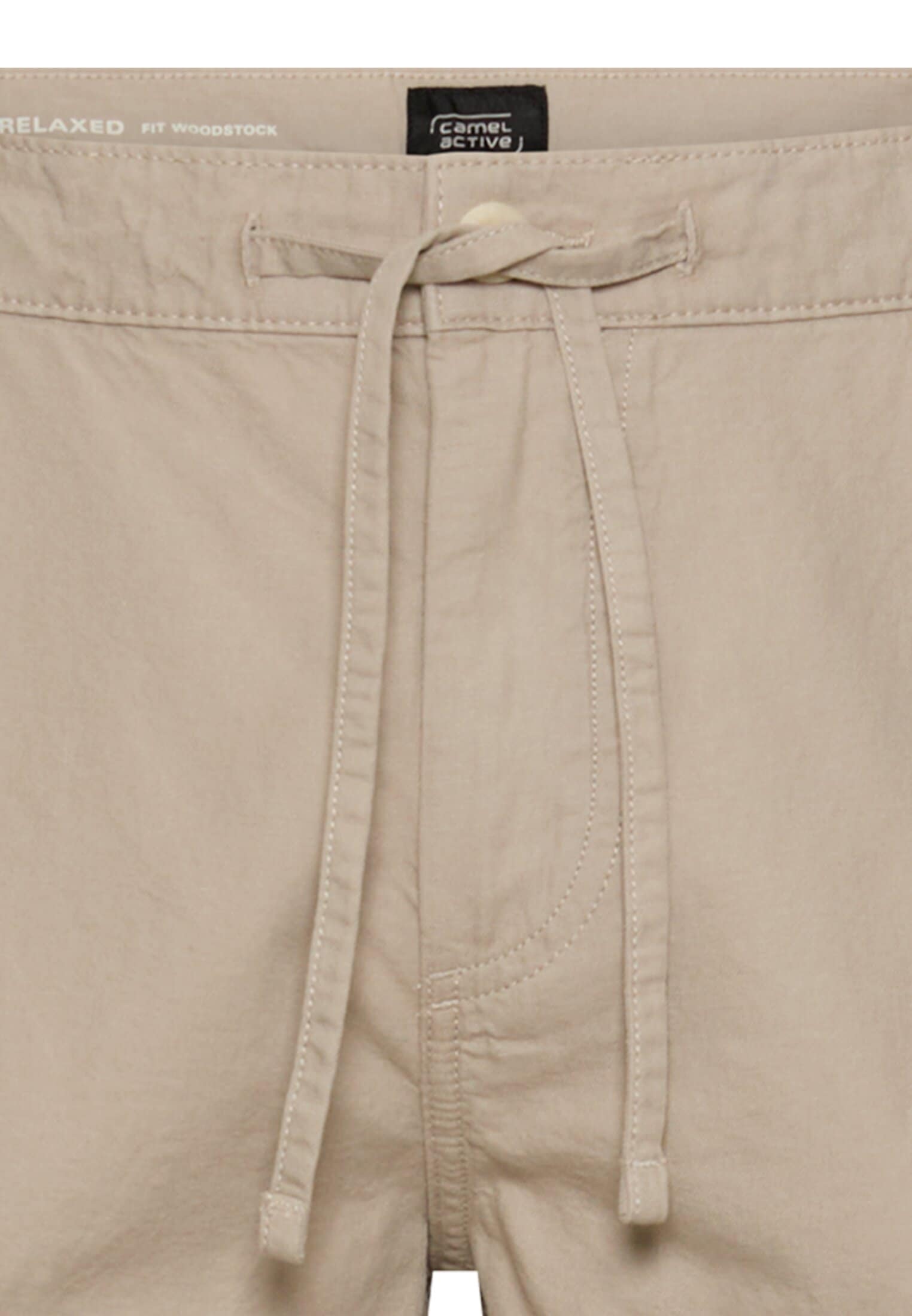 camel active Short cargo  avec cordon de serrage et avec lin