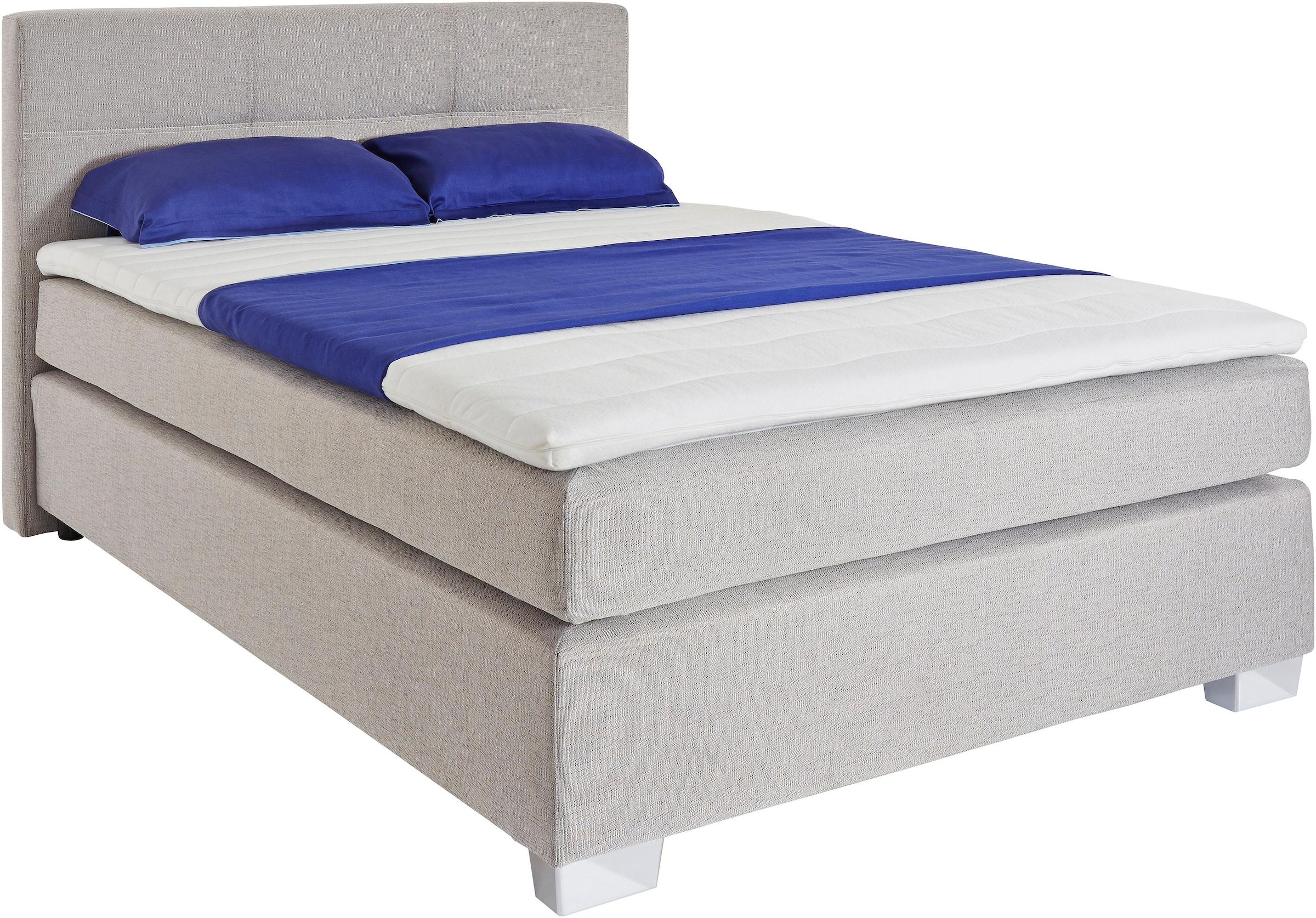 Jockenhöfer Gruppe Boxspringbett »Evita« inkl. Topper und Kissen, erhältlich in 140 & 180cm Breite