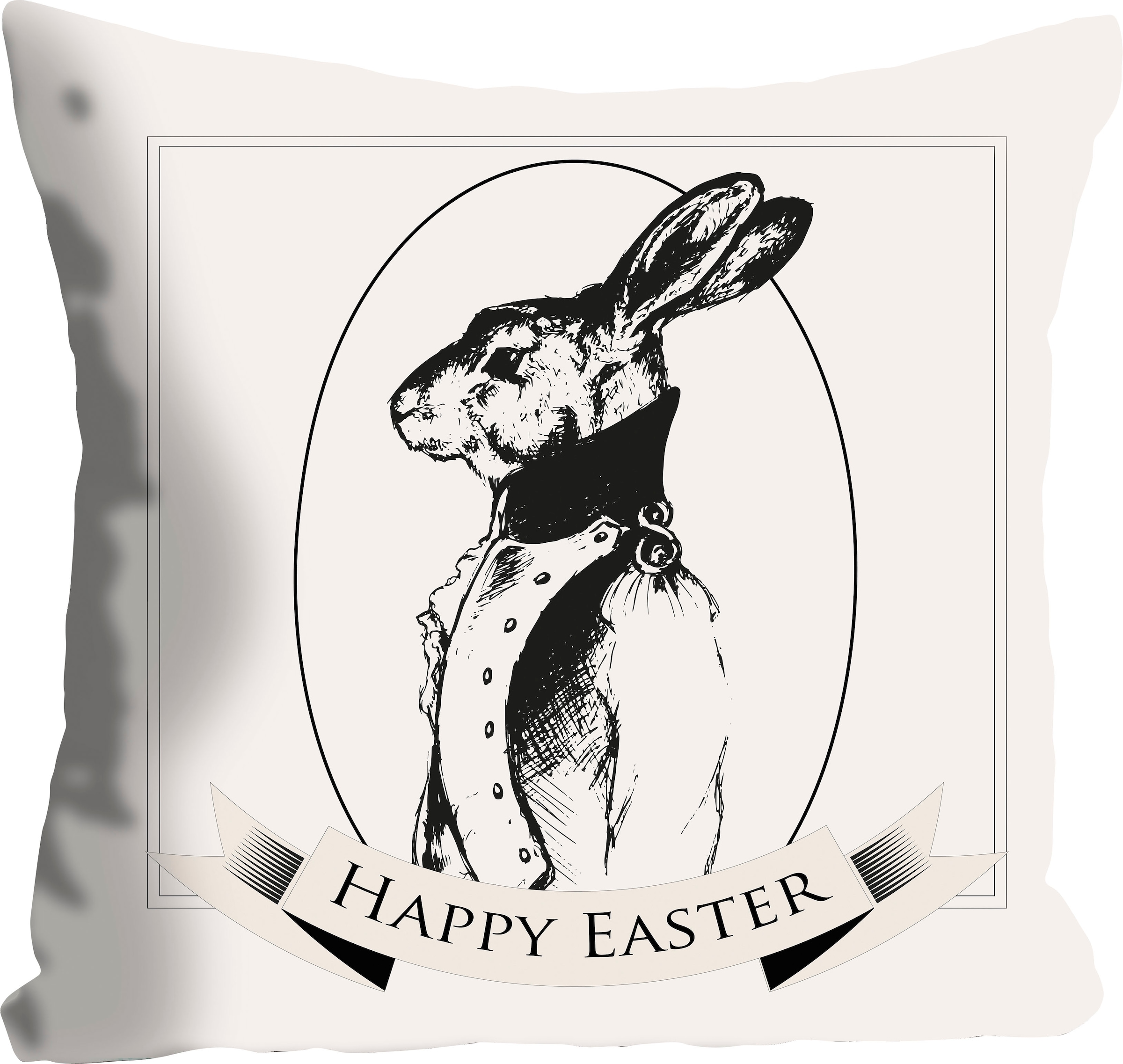 queence Coussin décoratif »Bux Bunny« mit einem Hasen im Anzug