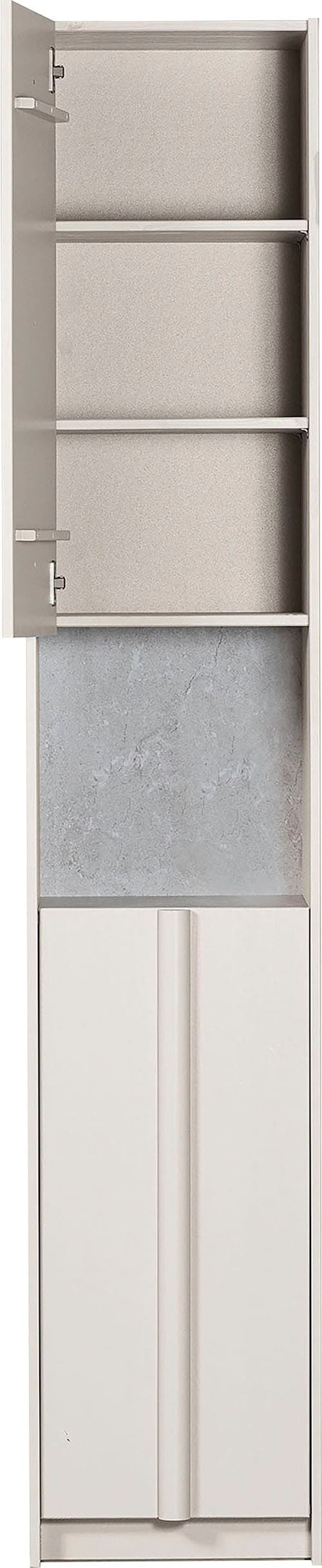 WOOOD Vitrine »Basu Smalle Hochschrank« 2 Türen, 1 Schublade, H 210 cm x B 40 cm