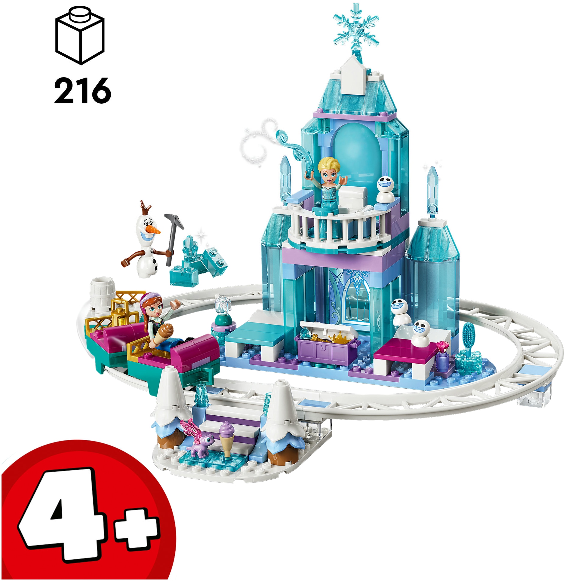 LEGO® Pions de construction »Elsas Schlittenfahrt um den Eispalast (43281), LEGO Disney Princess« Made in Europe
