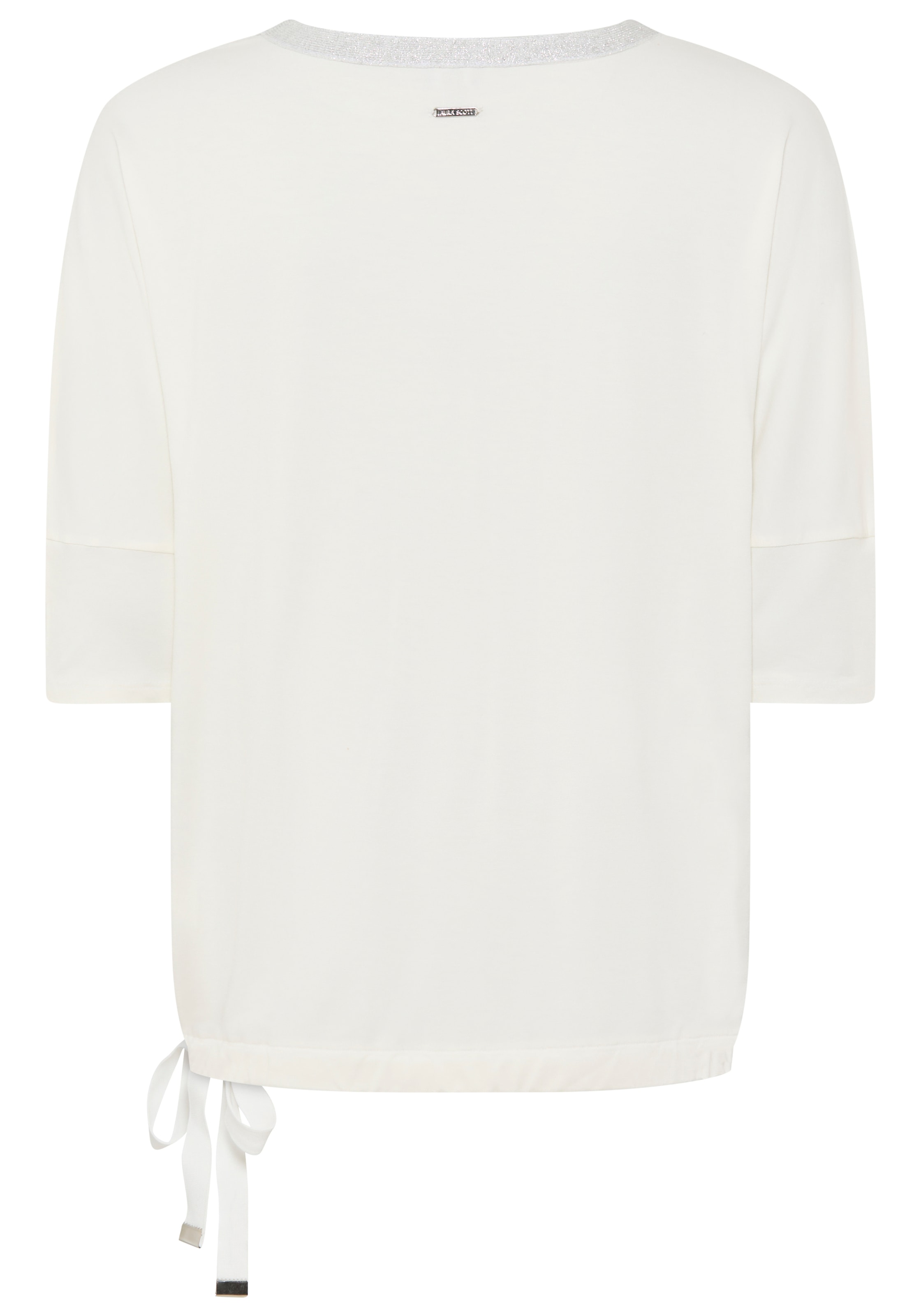 Laura Scott Chemisier à chemise mit U-Boot-Ausschnitt, Halbarm und Glitzerdruck