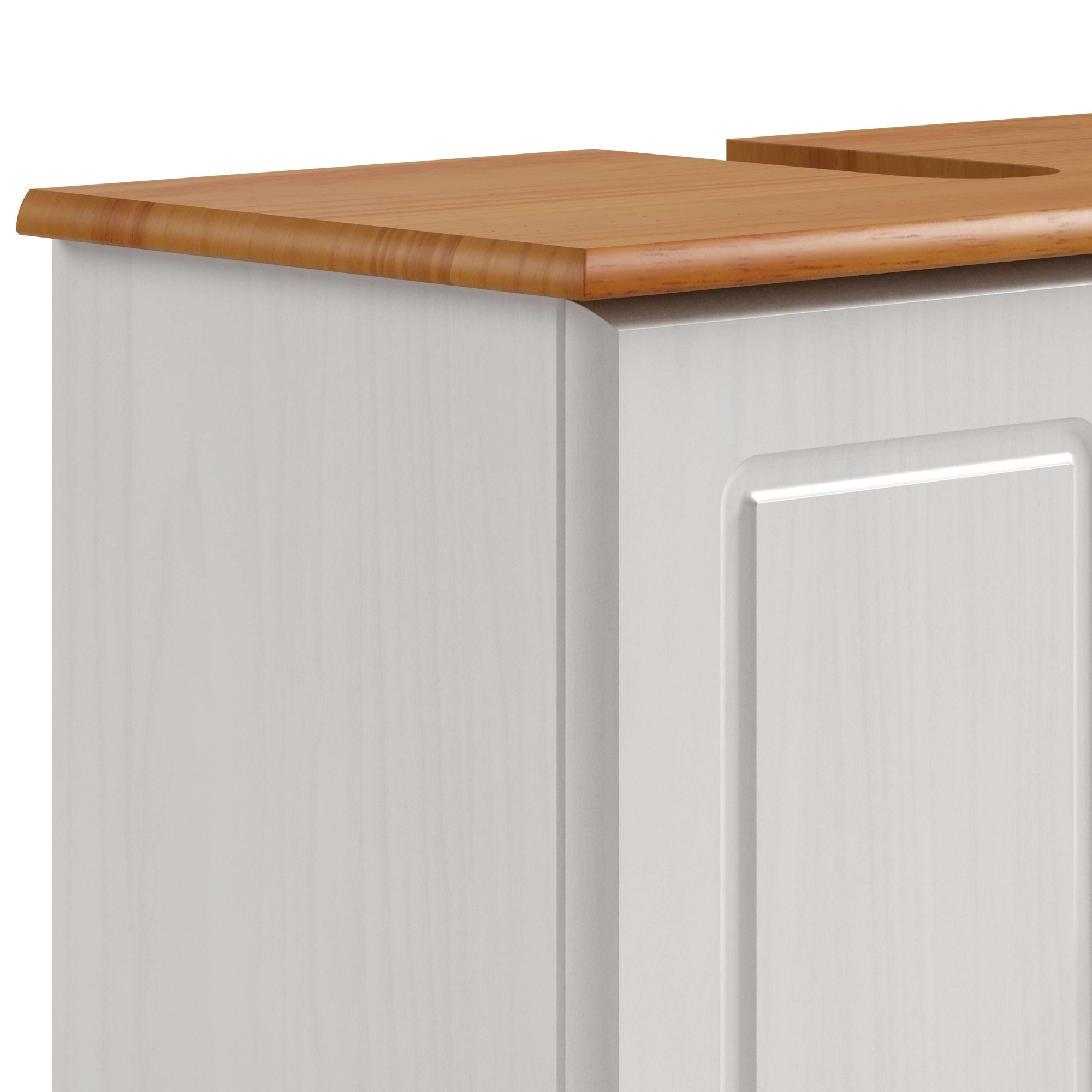 GOODproduct Waschbeckenunterschrank »Finca« aus massivem Kiefernholz, Siphonausschnitt, Breite 62 cm, Höhe 55 cm