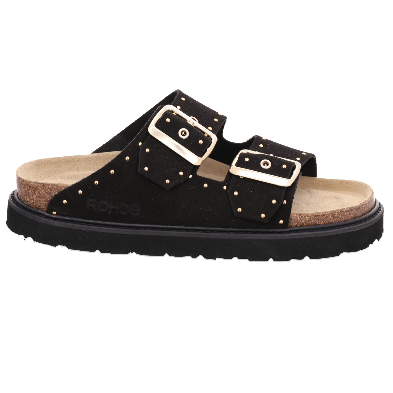 Rohde Pantolette »TROPEA«  Sommerschuh, Strandschuh mit Plateau und Nieten