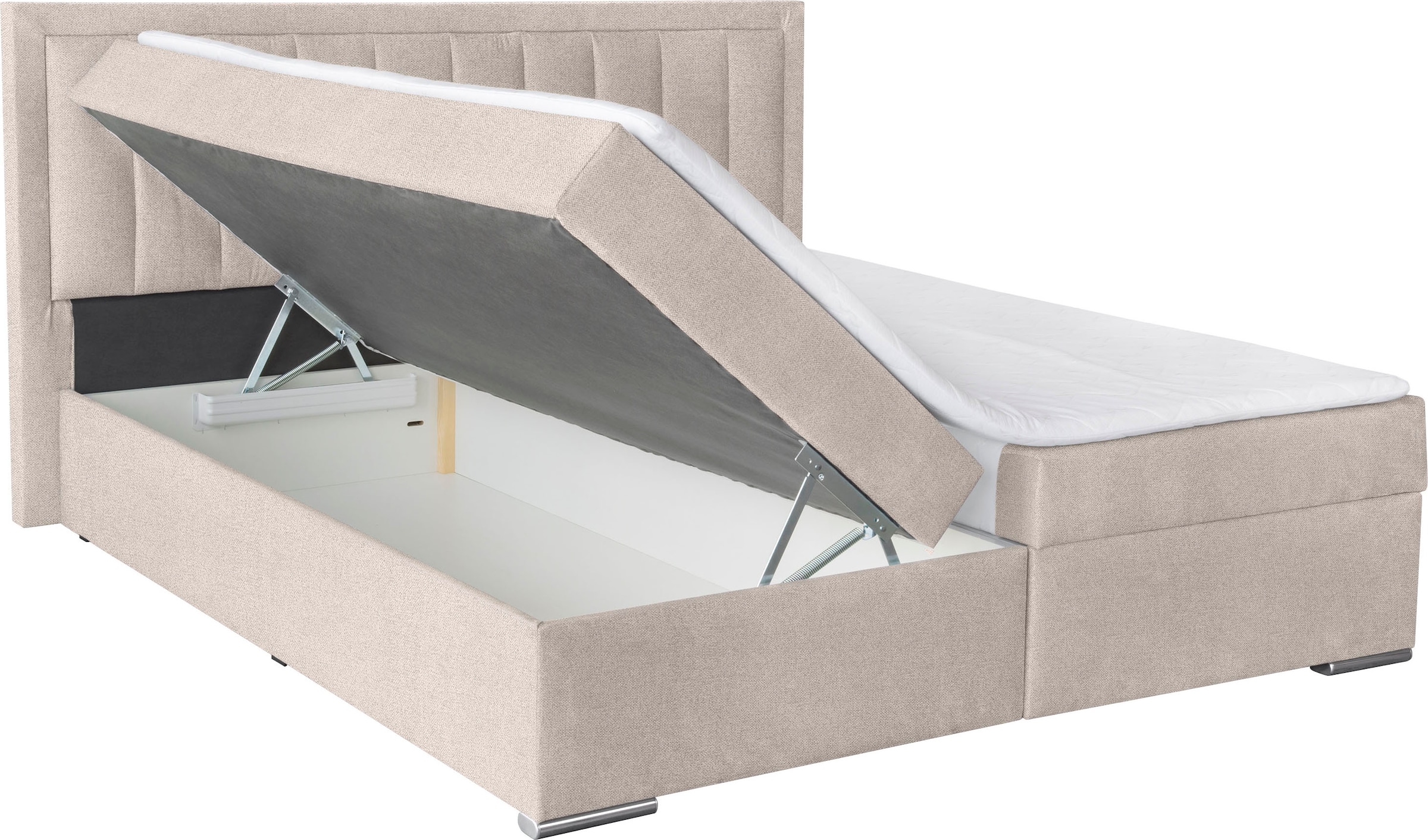 COLLECTION AB Boxbett »ATHENA inkl. Bettkasten, erhältlich in der Breite 180cm« erhältlich in verschiedenen Härtegraden, inkl. Topper