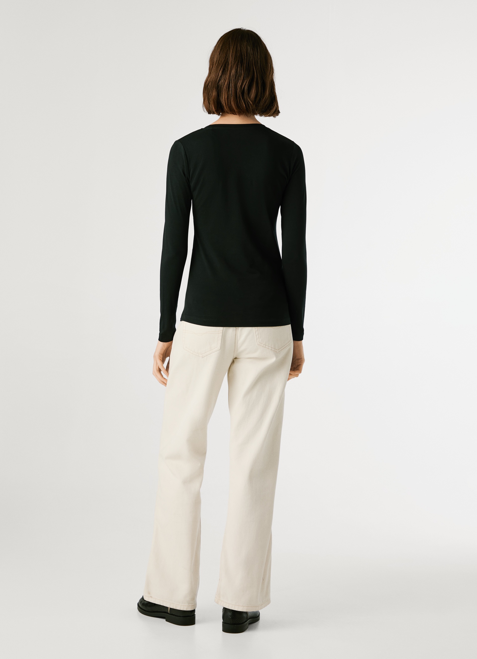 Pepe Jeans Langarmshirt »NEW VIRGINA L/S« mit Logo-Print