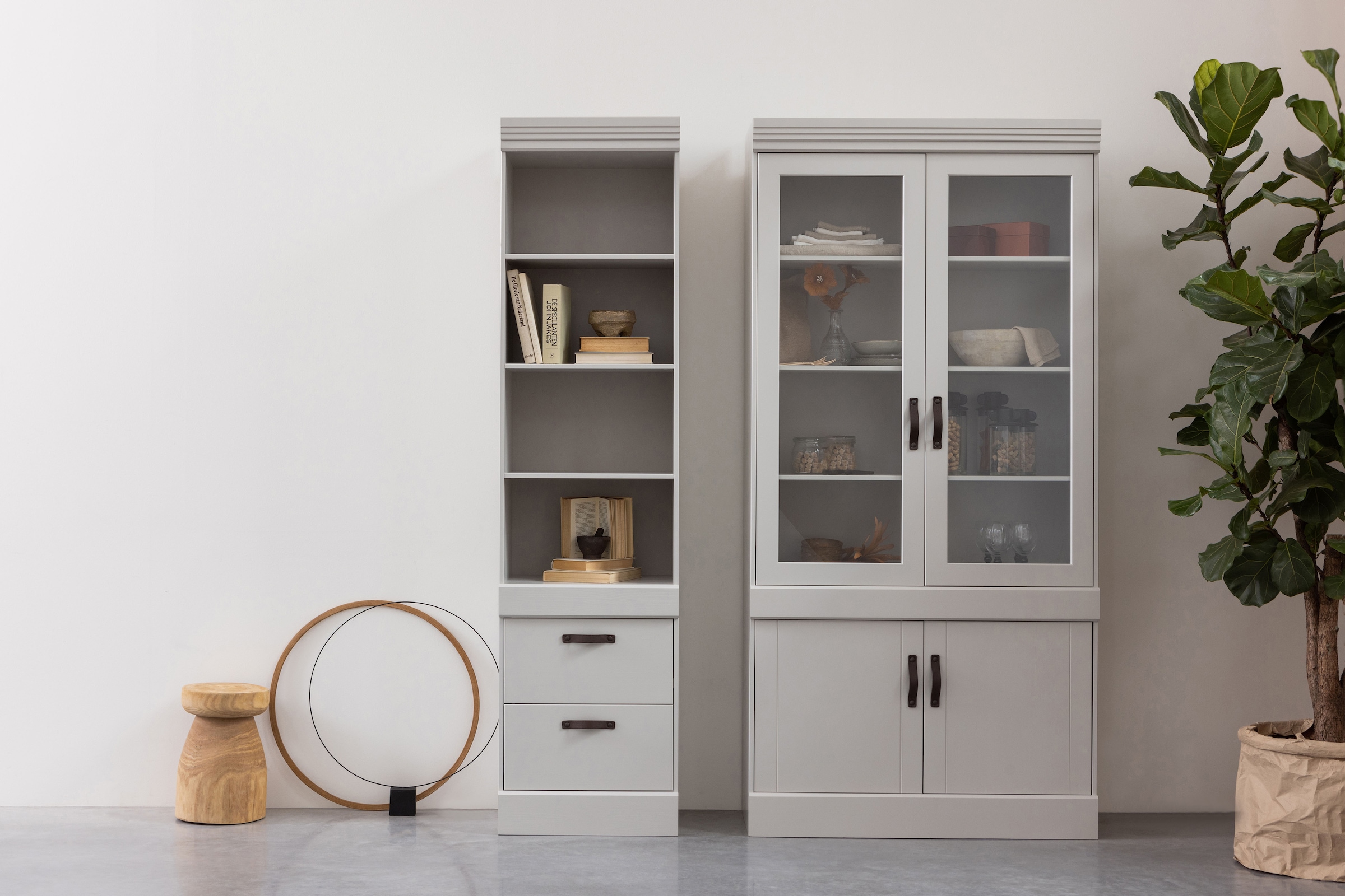 WOOOD Hocker »Bink aus Paulowniaholz mit natürlicher Oberfläche Ø 28 x H 40 cm« Pfleiglicht, Vollstandig montiert geliefert, Tragkraft 20 kg