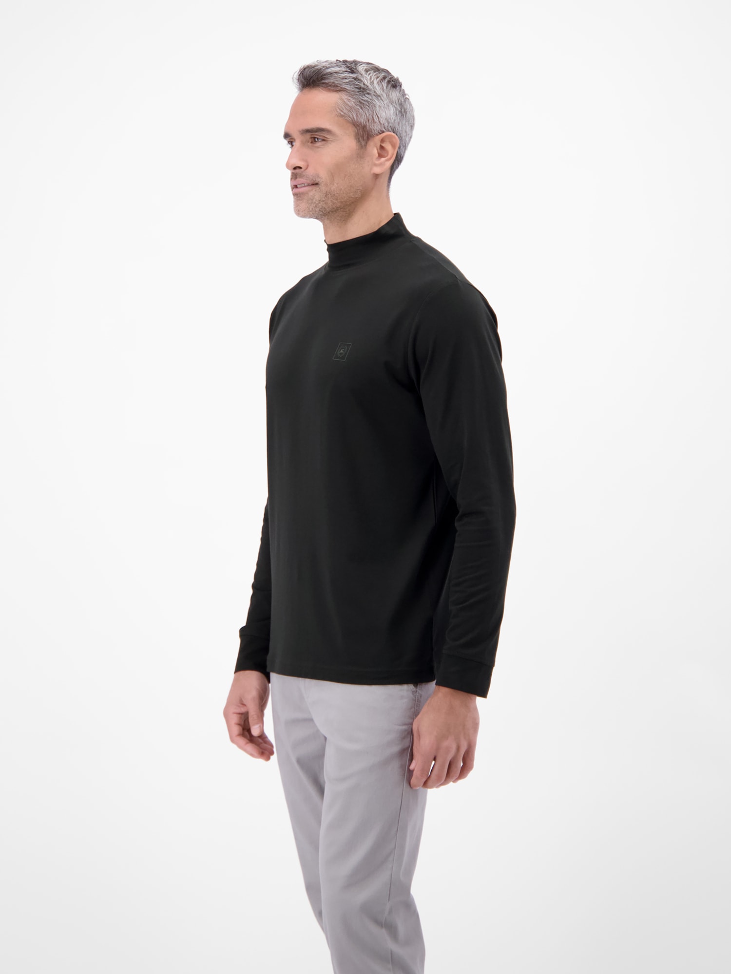 LERROS Sweat-shirt »Herren-Shirt mit modischem Turtleneck«
