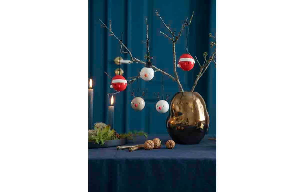 HOPTIMIST Weihnachtsbaumkugel »Schneemann 2 Stück«