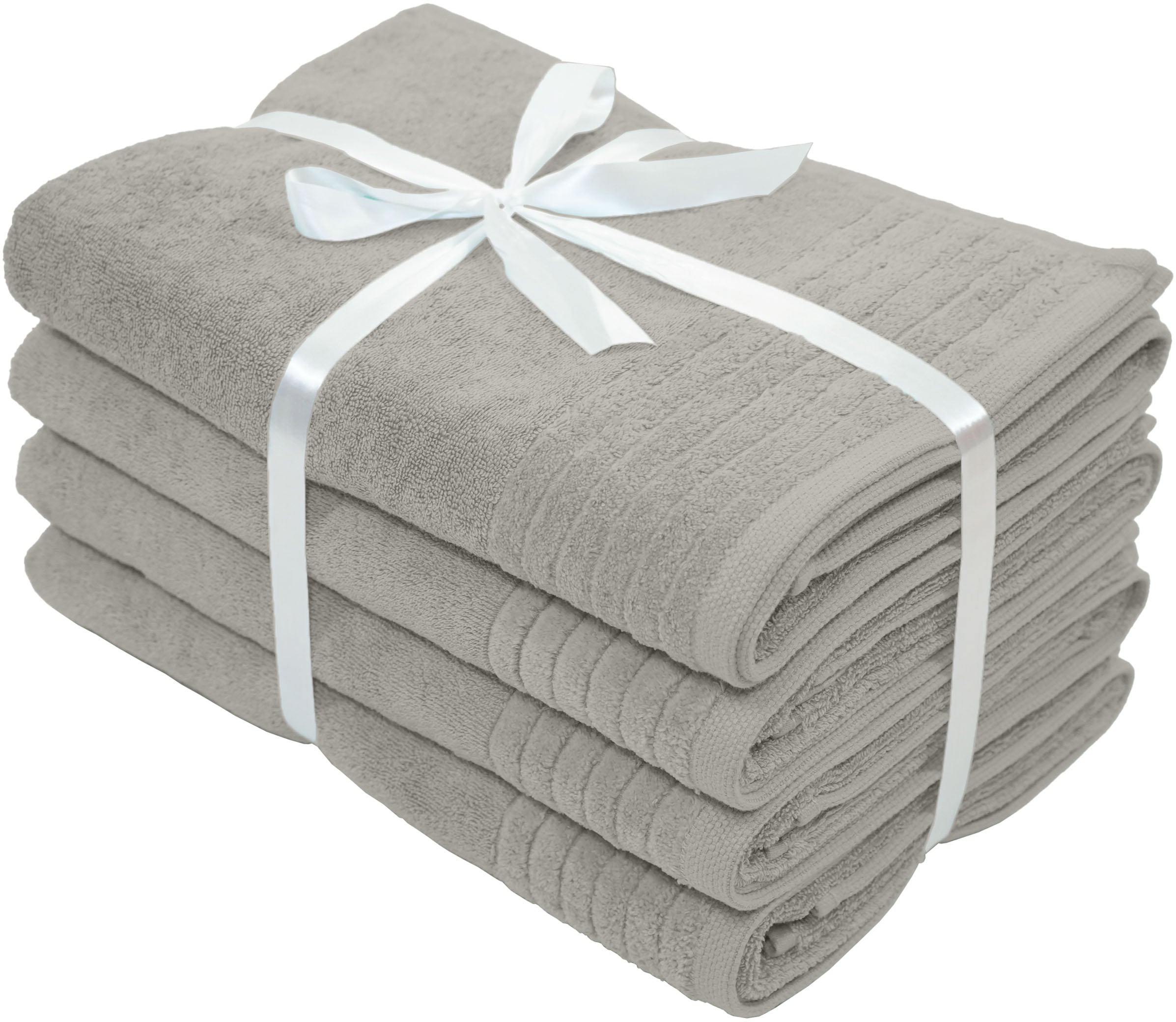 GOODproduct Duschtücher »Sanremo Premium, Premium Handtücher, 600 gr/m², 70x140cm« mit Bordüre, flauschig und weich, dicke Qualität, 5 Jahre Garantie