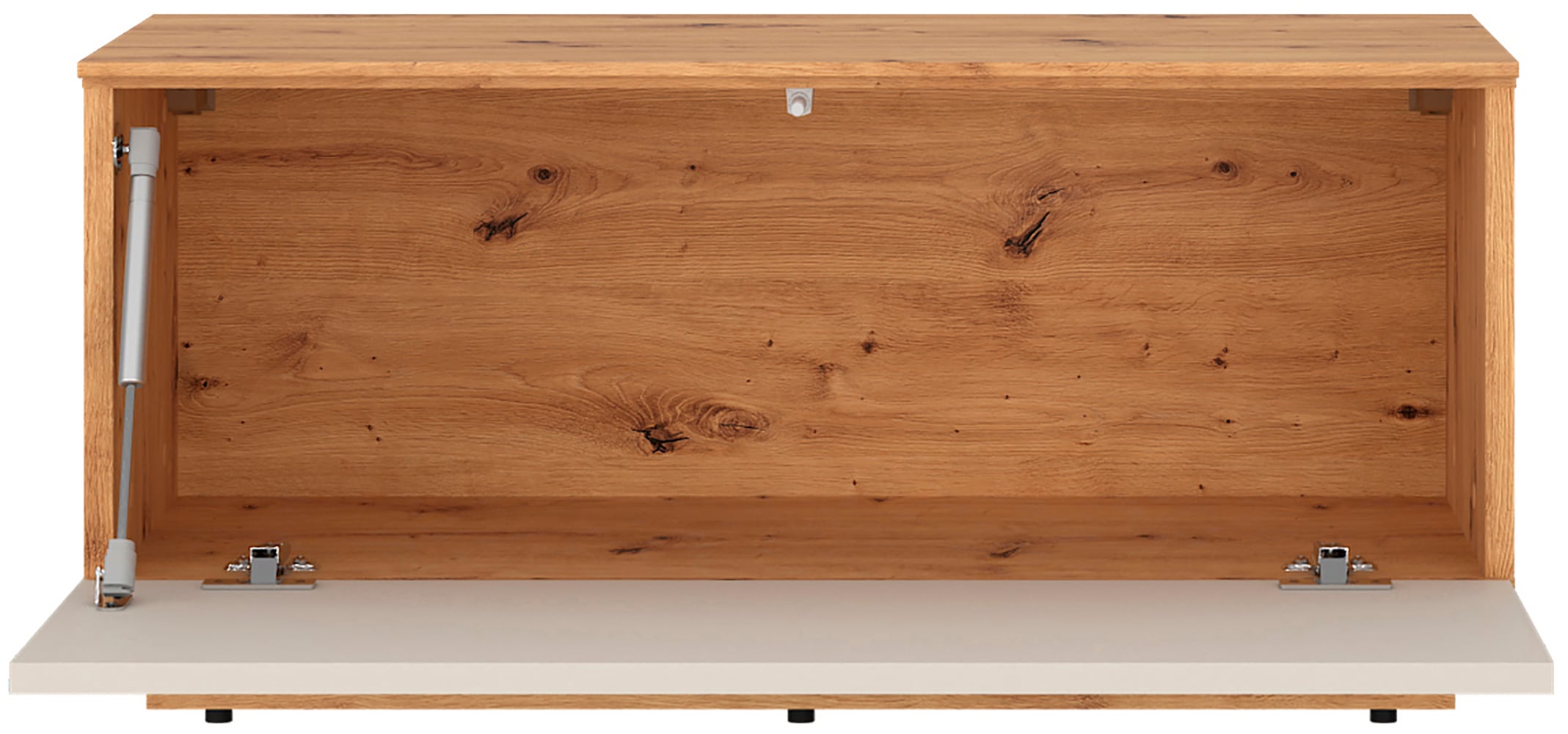 GOODproduct Table basse »kompakt, mit überraschend viel Stauraum, 1 Klappe« suspendu ou debout, sans poignée, moderne, largeur 80 cm