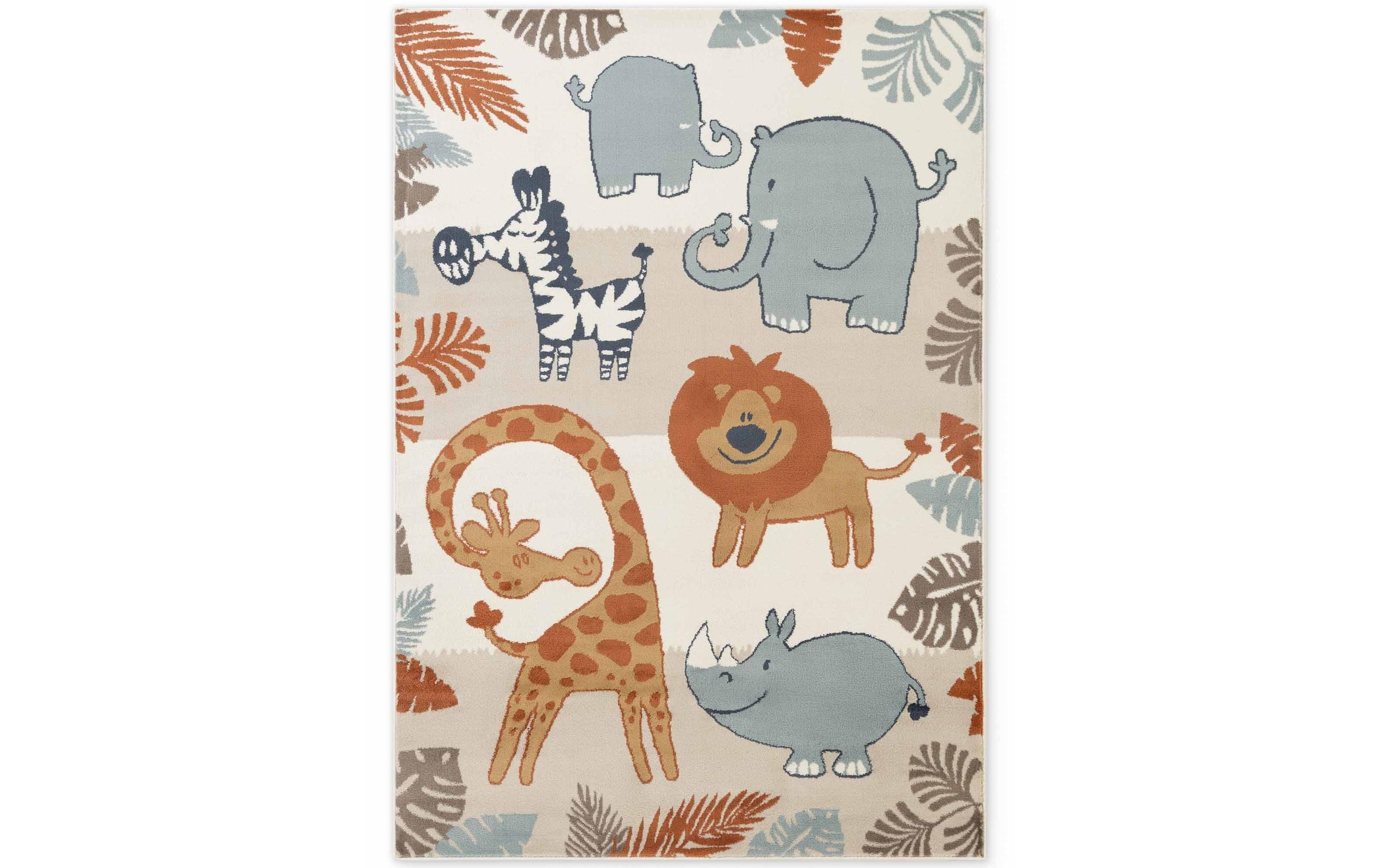 HANSE Home Tapis pour enfants »Savanna« Rectangulaire 10 mm Höhe Pflegeleicht, Weich, Kinderzimmer, Spielteppich, Spielunterlage
