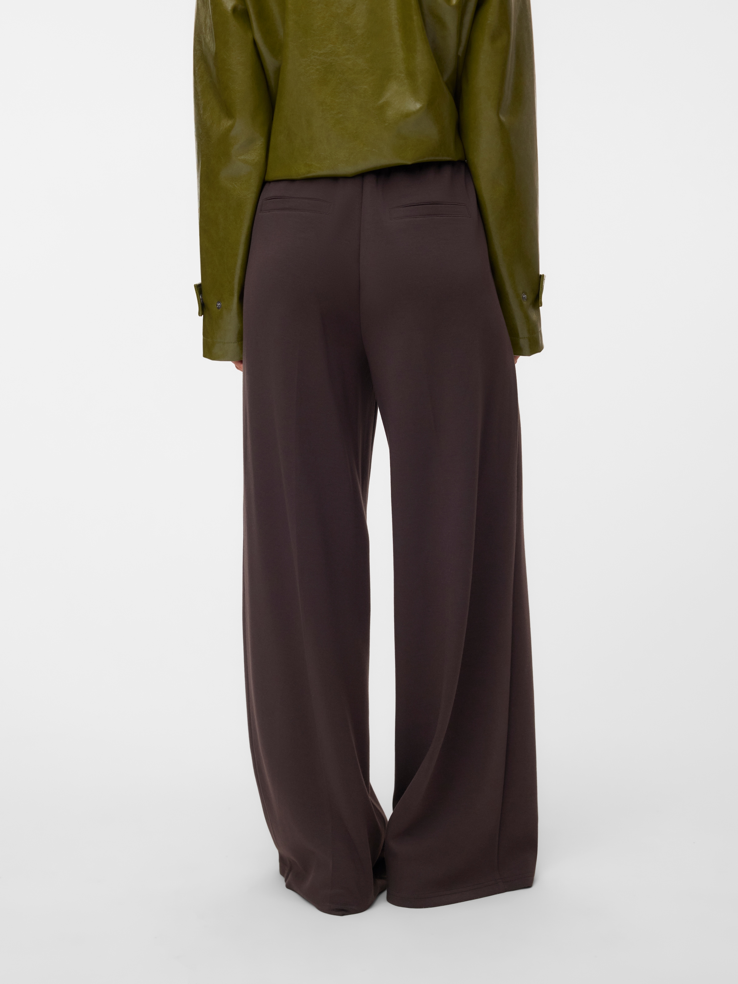 Vero Moda Pantalon de costume »VMBELLIS MW WIDE PANT NOOS«  Mélange de matériaux, coupe large