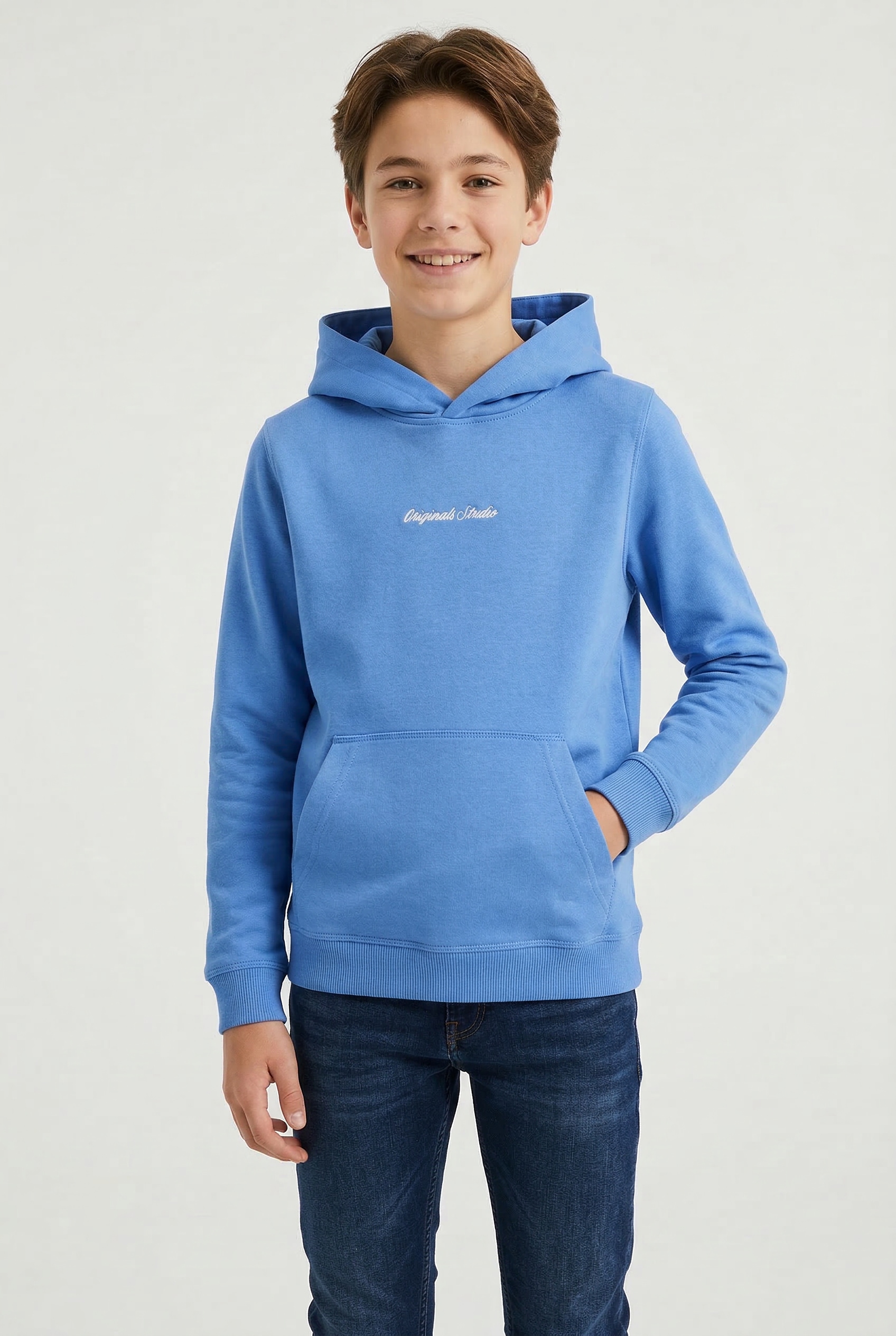 Jack & Jones Junior Kapuzensweatshirt »JORNORREBRO EMB SWEAT HOOD NOOS JNR«
