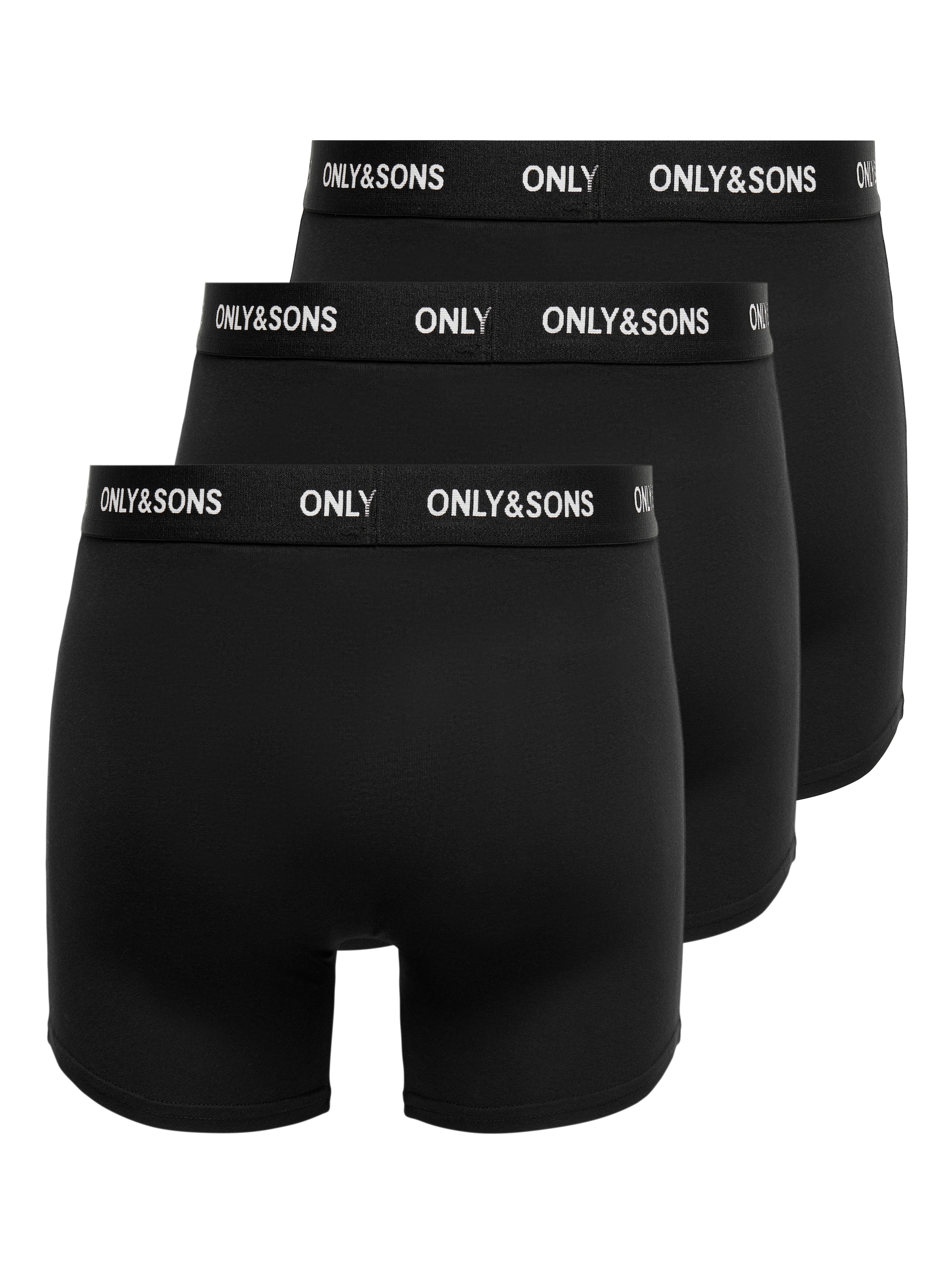 ONLY & SONS Tronc »ONSFITZ SOLID BLACK TRUNK 3PACK3854 NOOS« Packung, 3 cuis