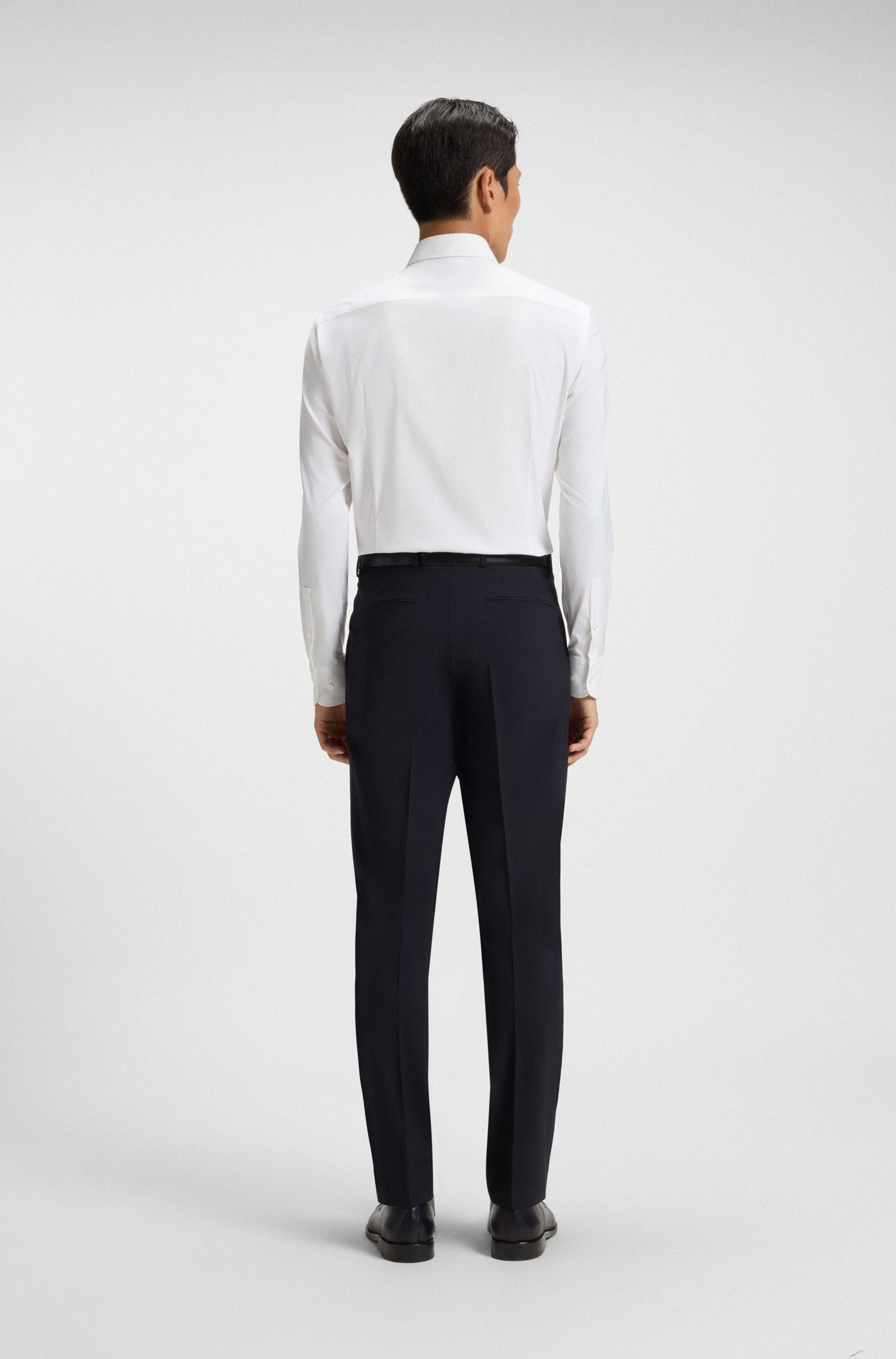 BOSS Chemise d'affaires »HANK« Slim-Fit, aus funktionalem Stretch-Twill, Kentkragen
