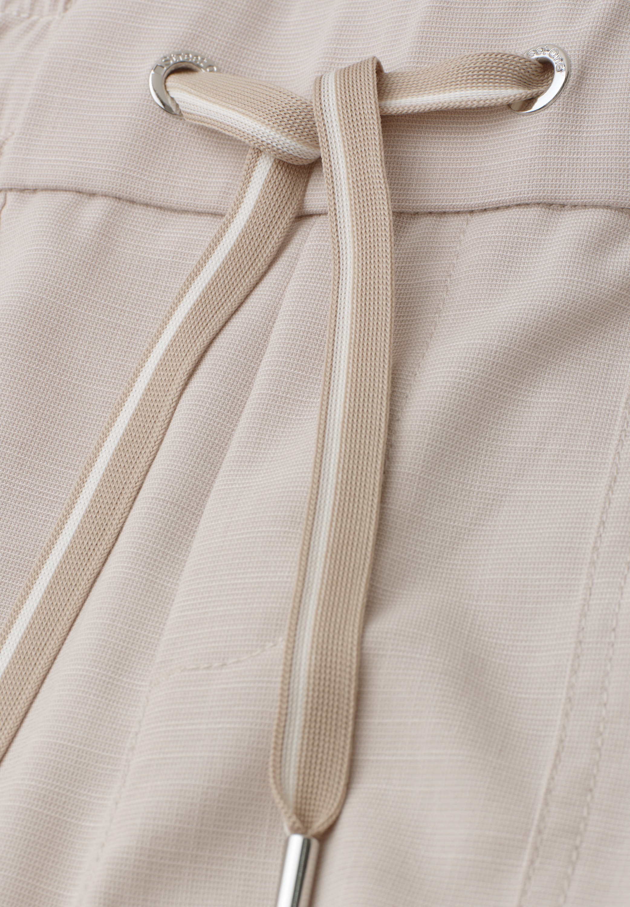 STREET ONE Pantalon 7/8 »Style Bonny«  aspect chiné, ceinture élastique
