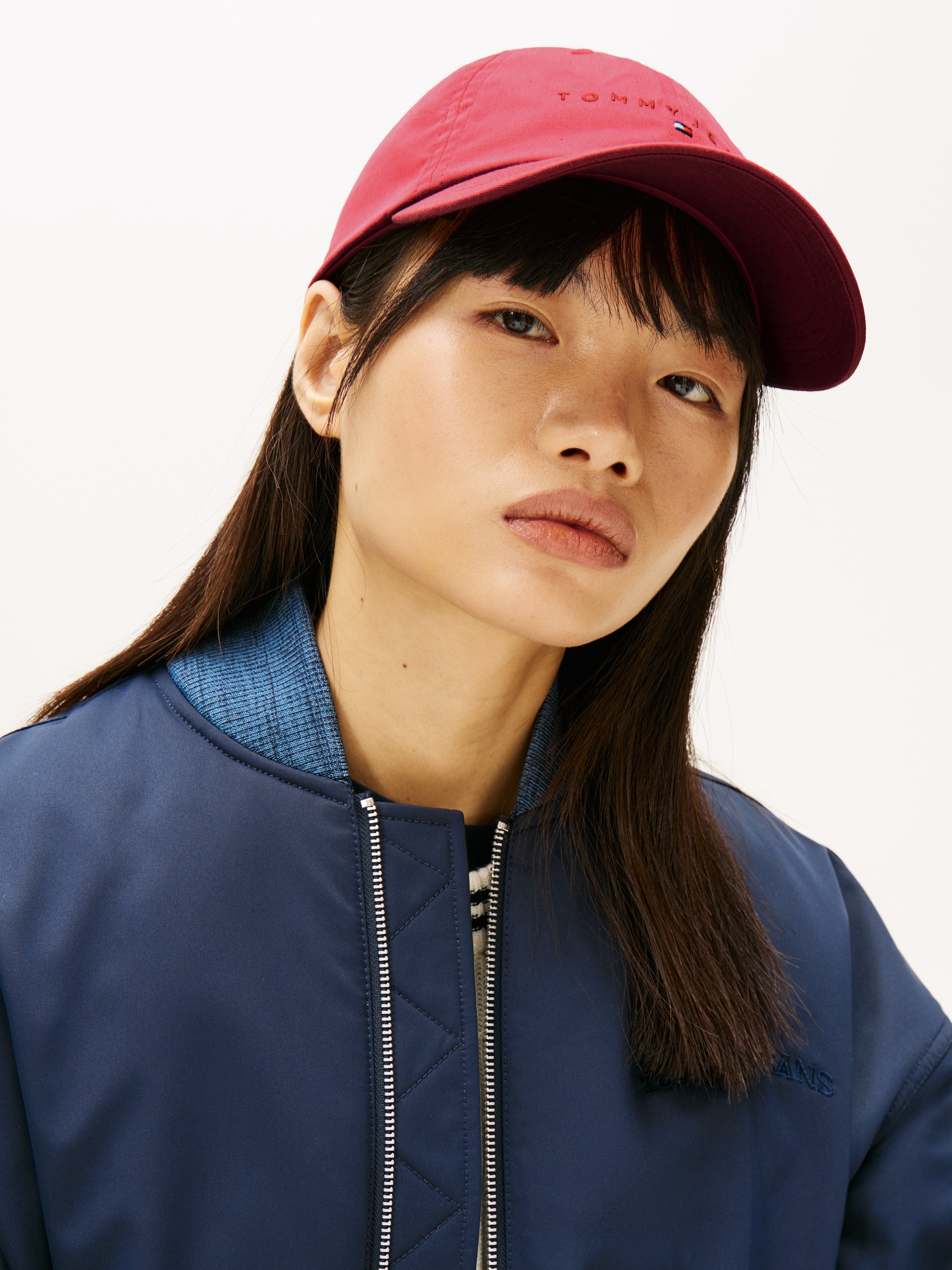 Tommy Jeans Baseball Cap »TJW LINEAR LOGO 6 PANEL CAP« mit Logostickerei UNISEX