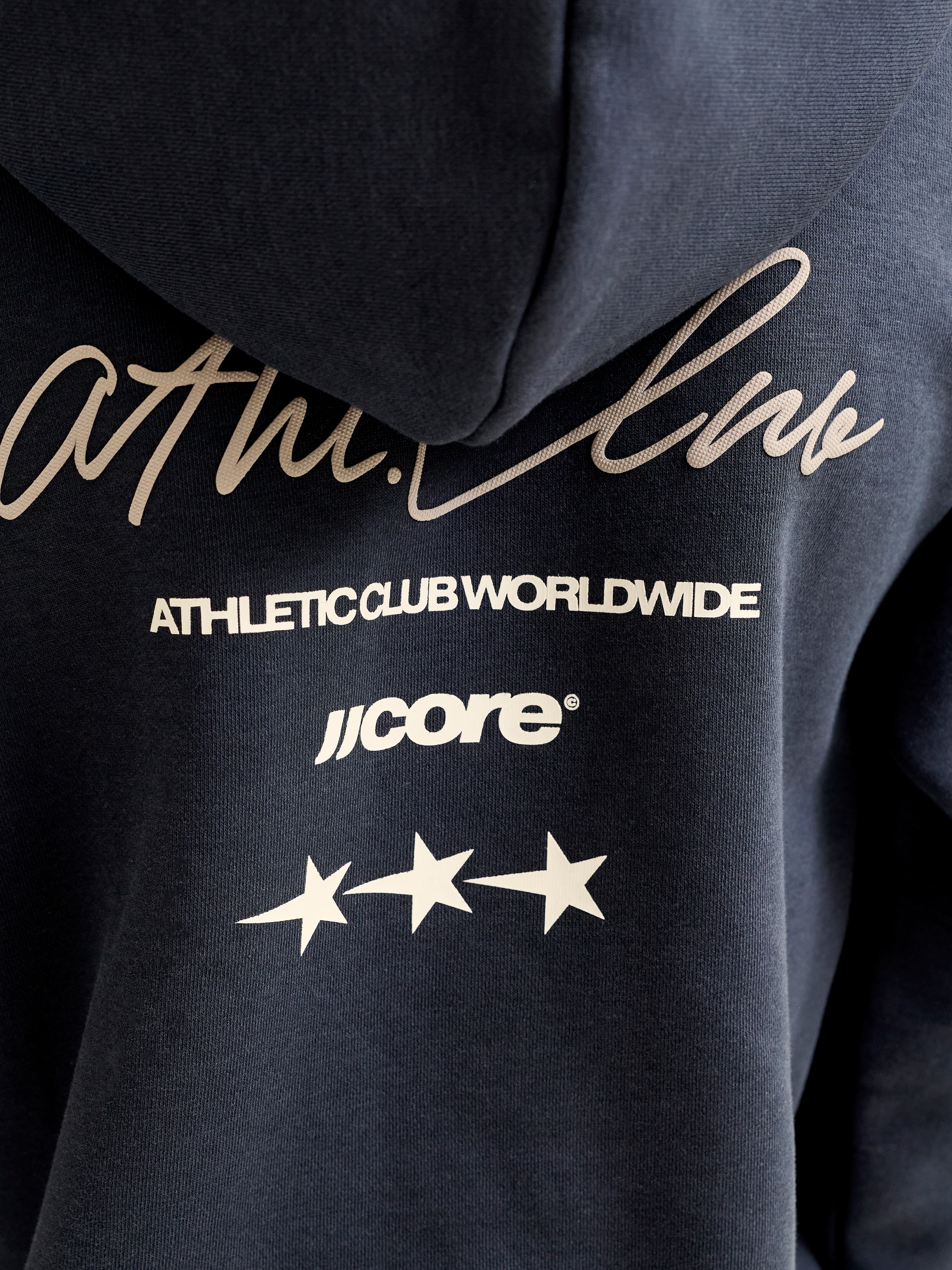 Jack & Jones Junior Kapuzensweatshirt »JCOCLUB BACK SCRIPT SWEAT HOOD SN JNR«, Baumwollmischung, locker geschnitten
